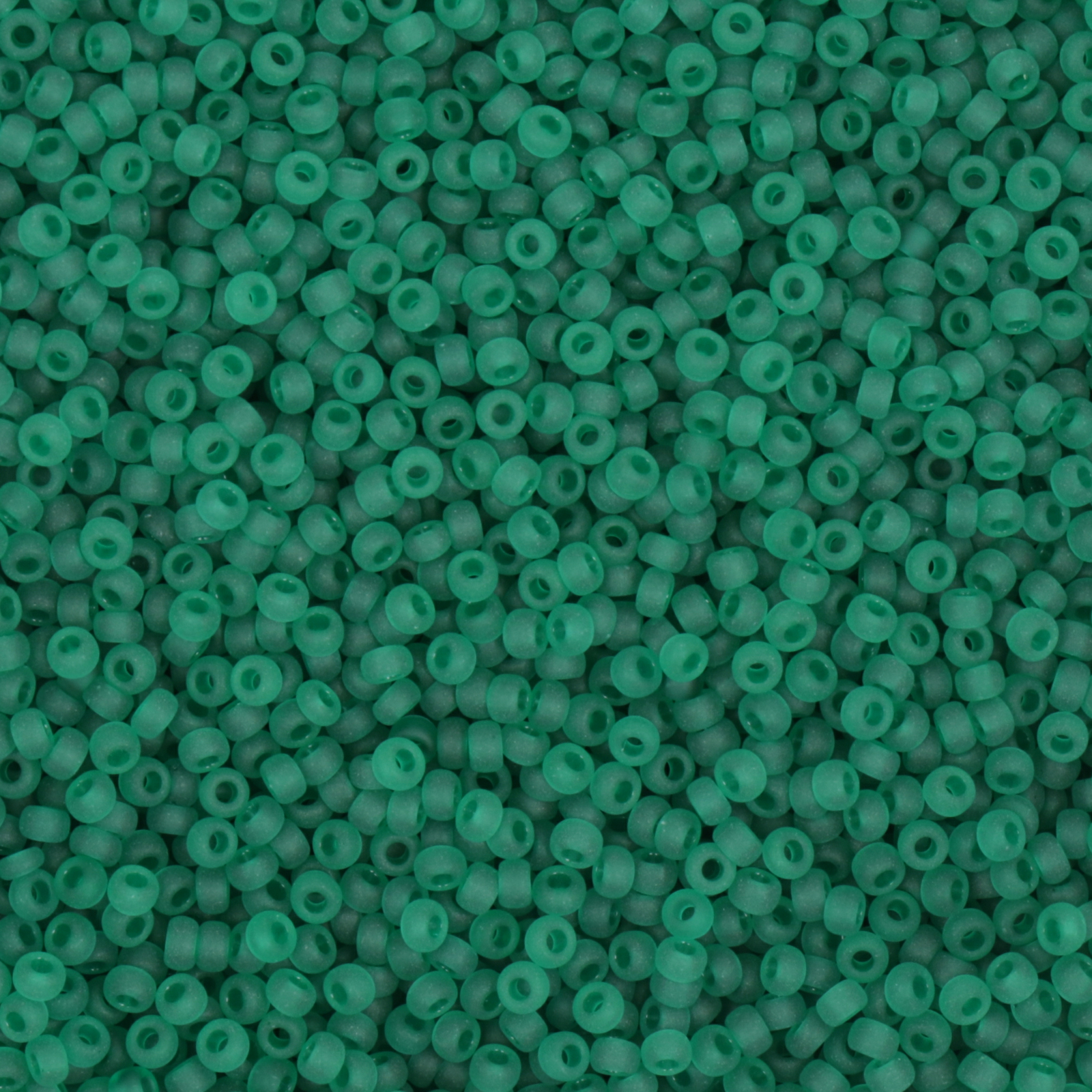 miyuki rocailles 11/0 - matte transparent emerald (147f) | 10gr