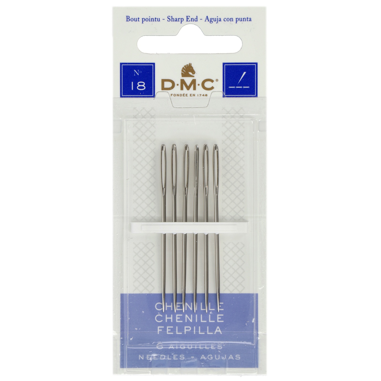 chenille sticken-nähnadel dmc größe 18 - 6st | 1st