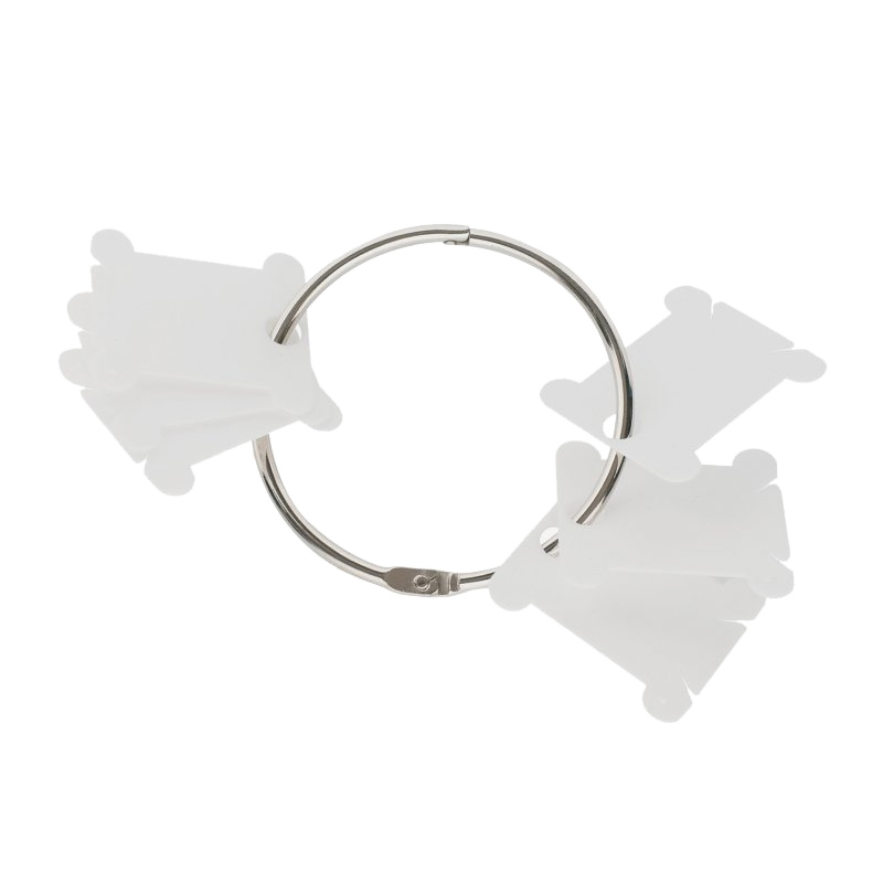 28 plastic cardboard bobbins with metal ring | 1pc