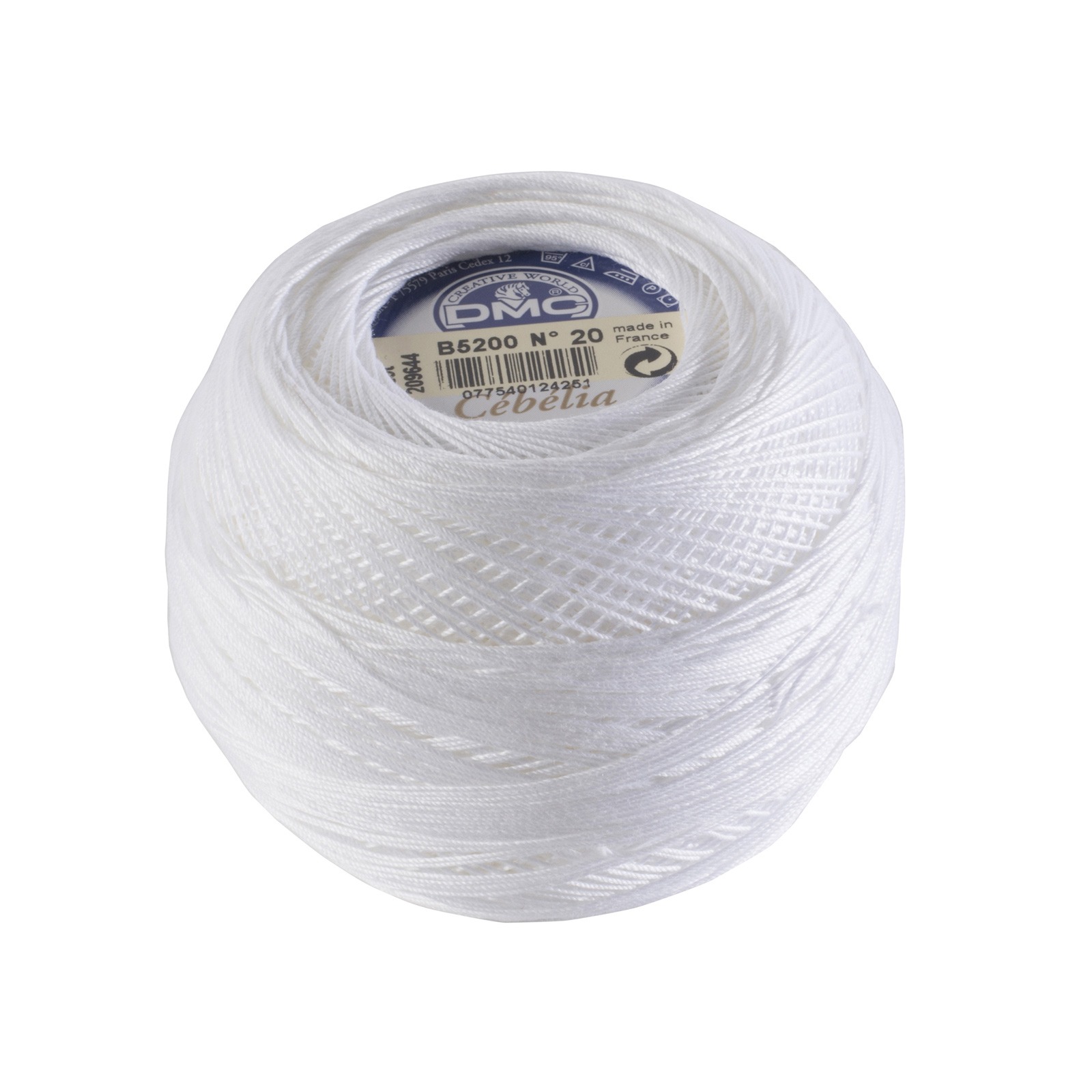 cebelia dmc 30 - white (b5200) - 50gr (520mt) | 1pc