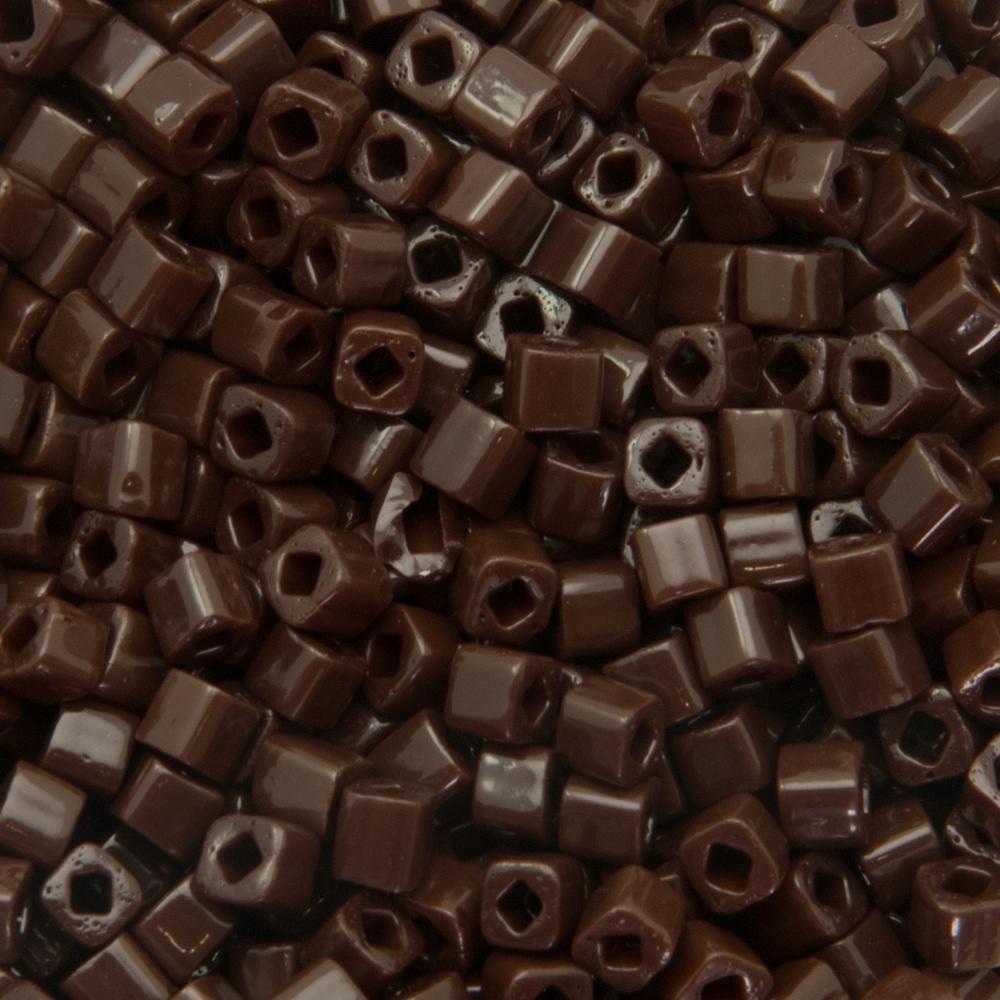 cube toho beads 3mm - opaque oxblood (46) | 10gr