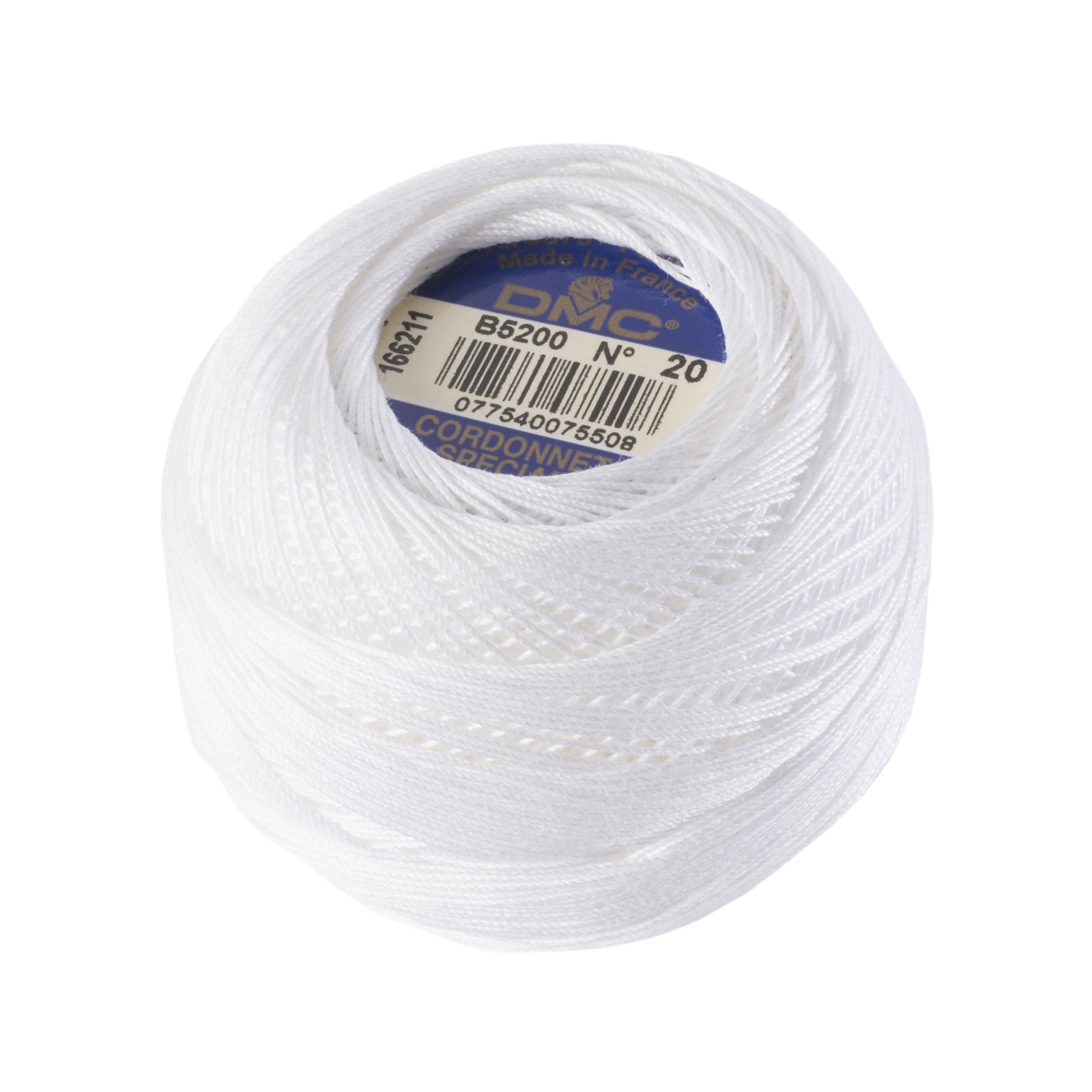 cordonetto dmc 60 - white (b5200) - 20gr | 1pc