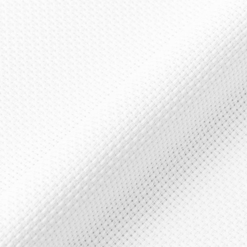 needlework fabrics aida dmc 7 pts/cm white cotton by meter | 110x100cm