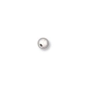 rhodium silver plated memory wire end bead 3mm | 12pc