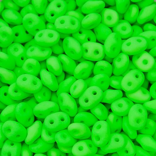 superduo seed beads 5x2,5mm - neon green | 10gr