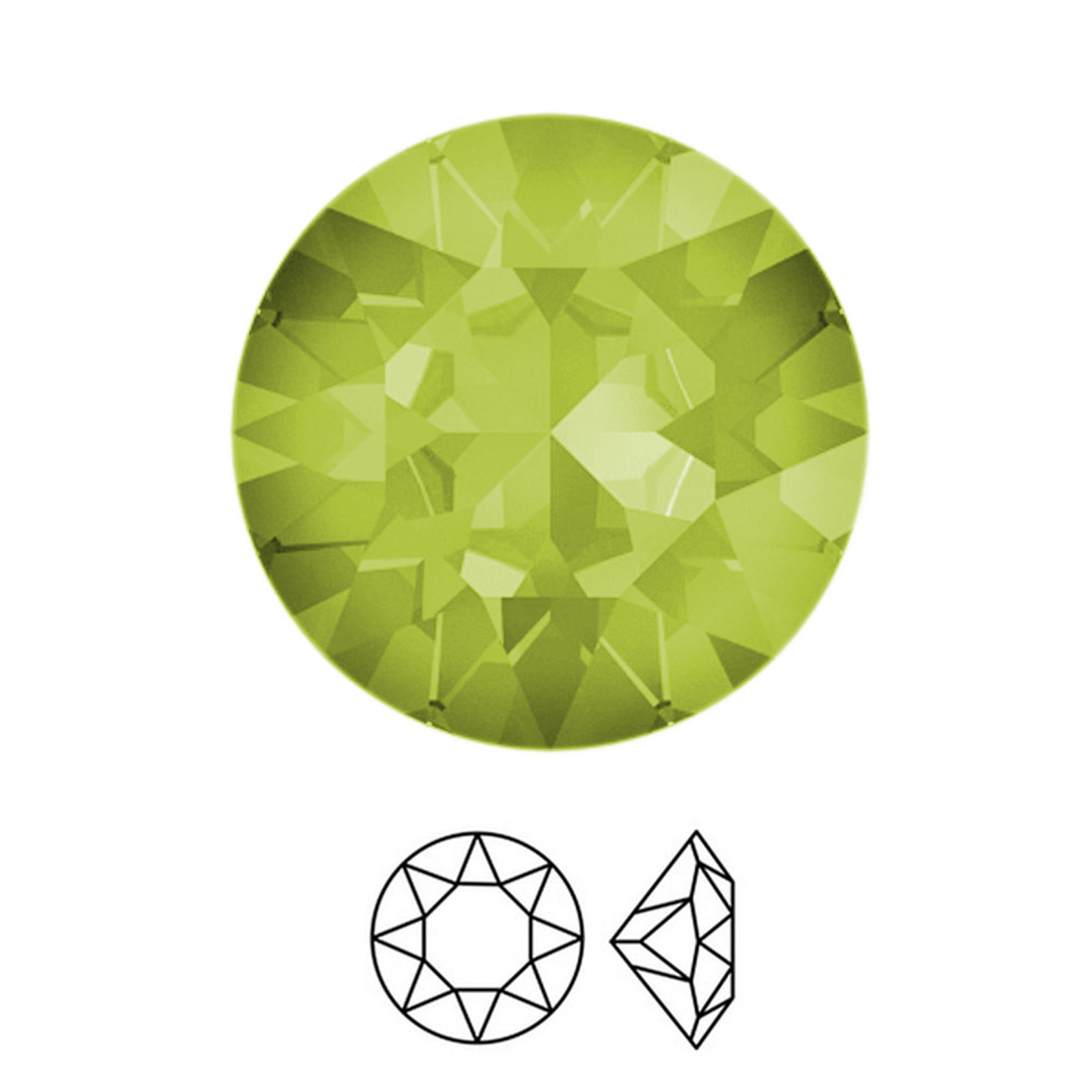 chaton (1088) citrus green ss39 (8,16-8,41mm) | 4pc