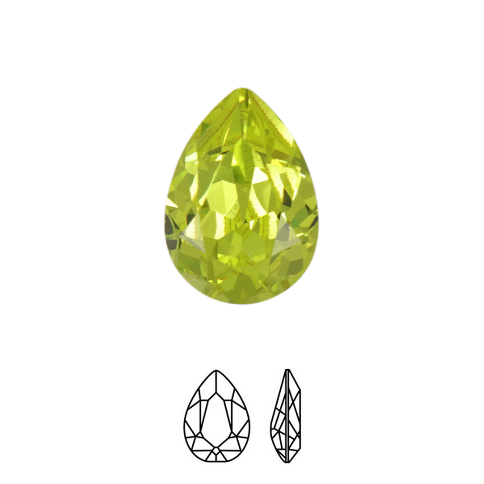 birne (4320) citrus green 14x10mm | 1st