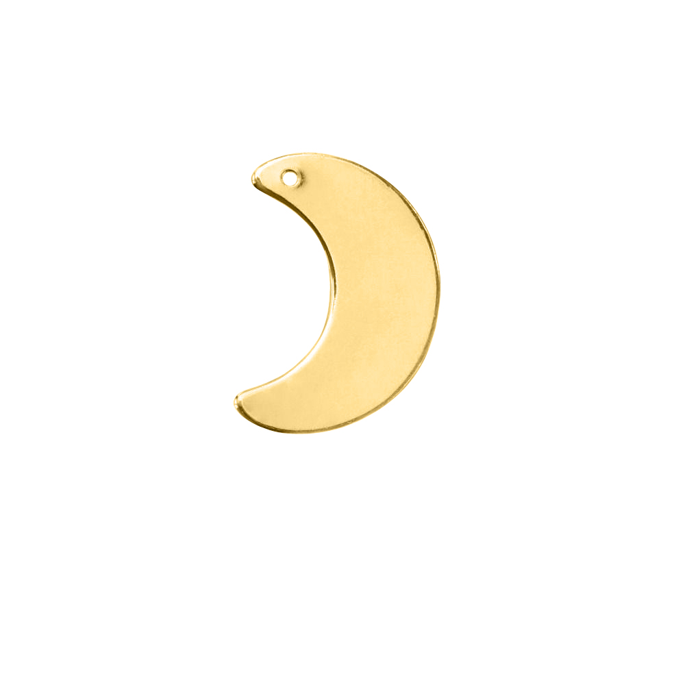 premium blanks brass moon 27x18mm | 1pc