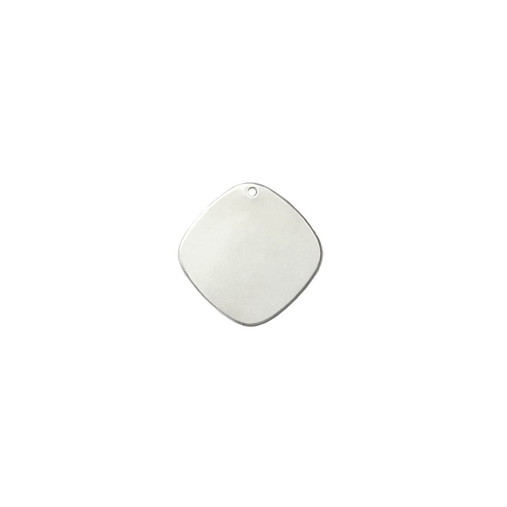 premium blanks aluminium diamond tag 20mm | 6pc