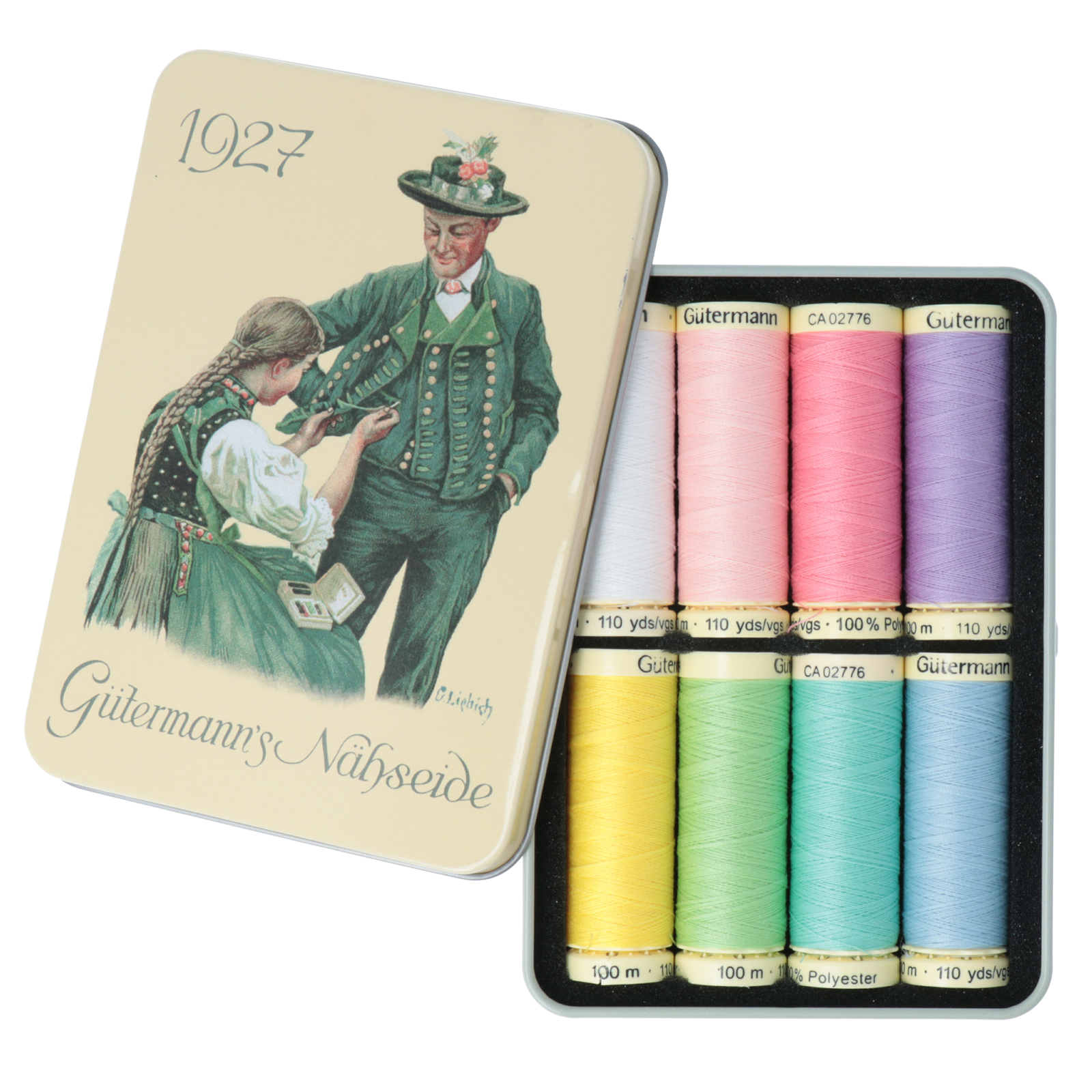 nostalgic box 1927 gütermann - sew-all thread 8x100mt | 1pc