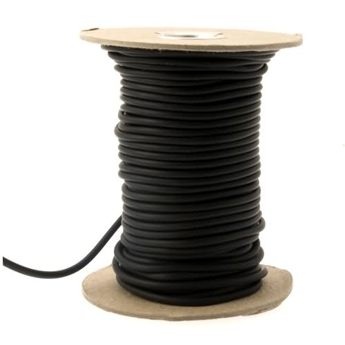 black rubber beading cord - diameter 3mm | 1mt