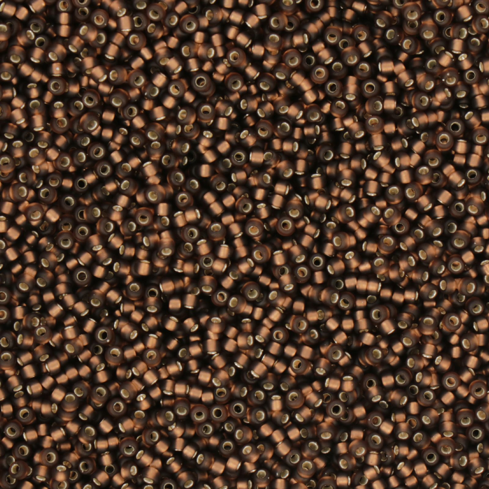 miyuki rocailles 15/0 - matte silver-lined dark topaz (5f) | 10gr