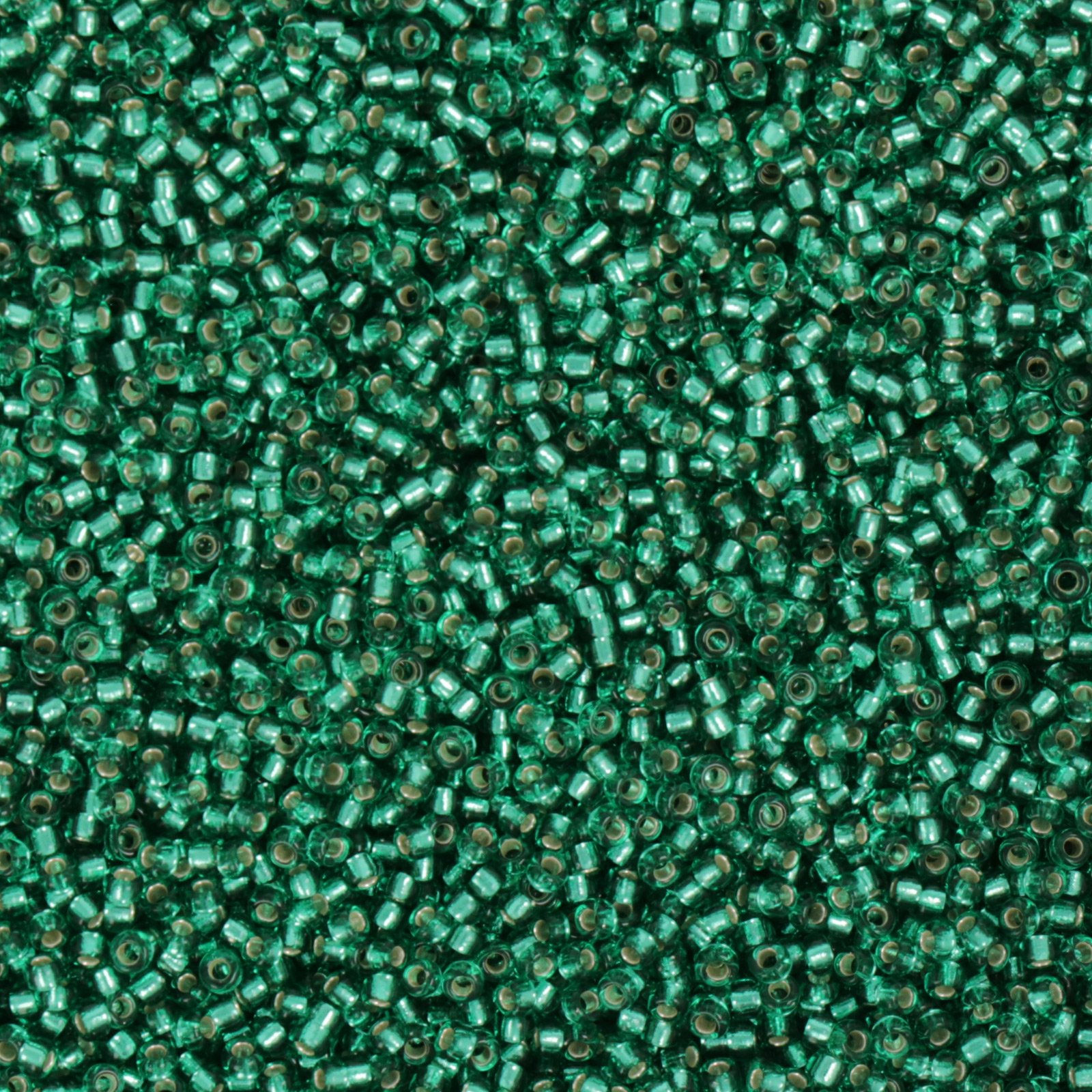 miyuki rocailles 15/0 - silver-lined emerald (17) | 10gr