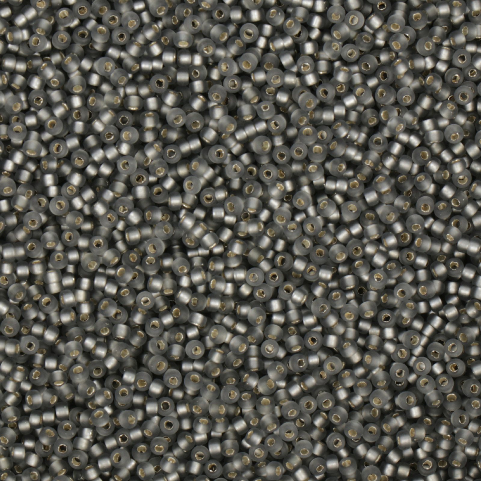 miyuki rocailles 15/0 - matte silver-lined gray (21f) | 10gr
