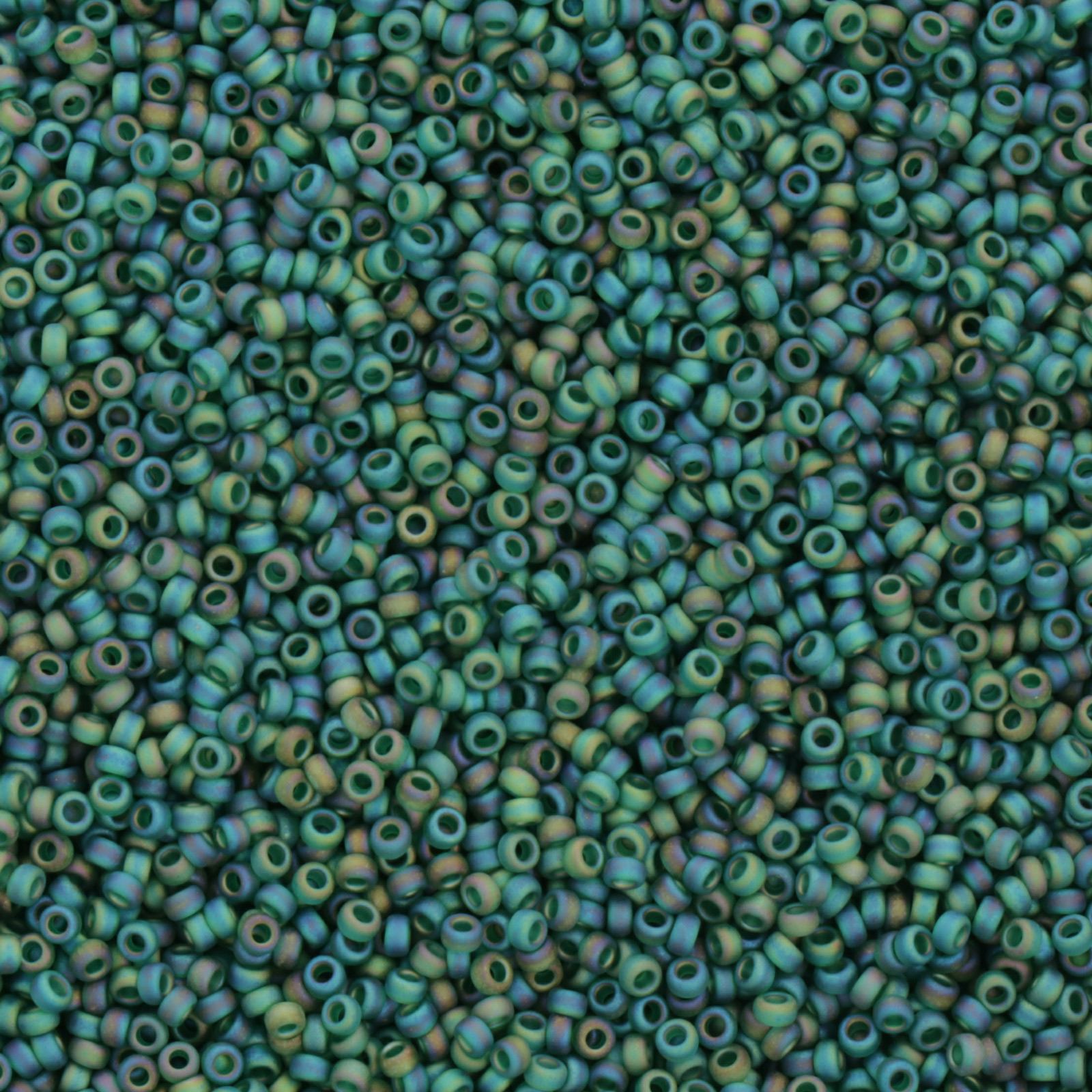 miyuki rocailles 15/0 - mattetransparent emerald ab (156fr) | 10gr