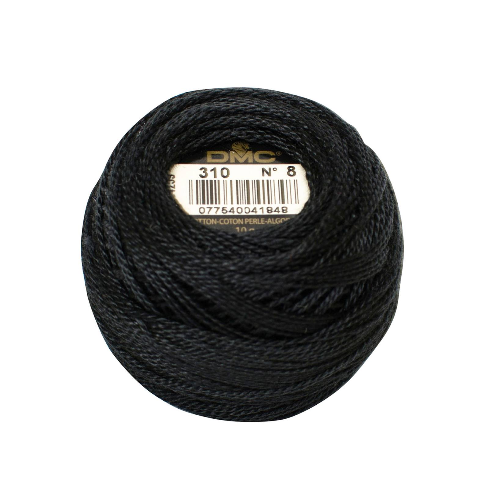 cotton dmc perlé 8 - noir (310) - 10gr | 1pc