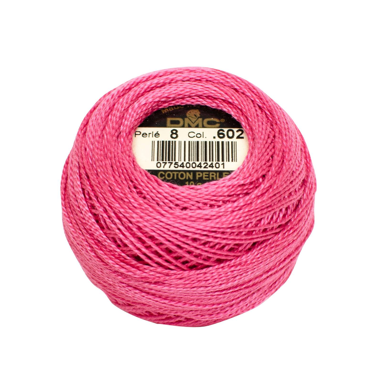 cotton dmc perlé 8 - shocking pink (602) - 10gr | 1pc