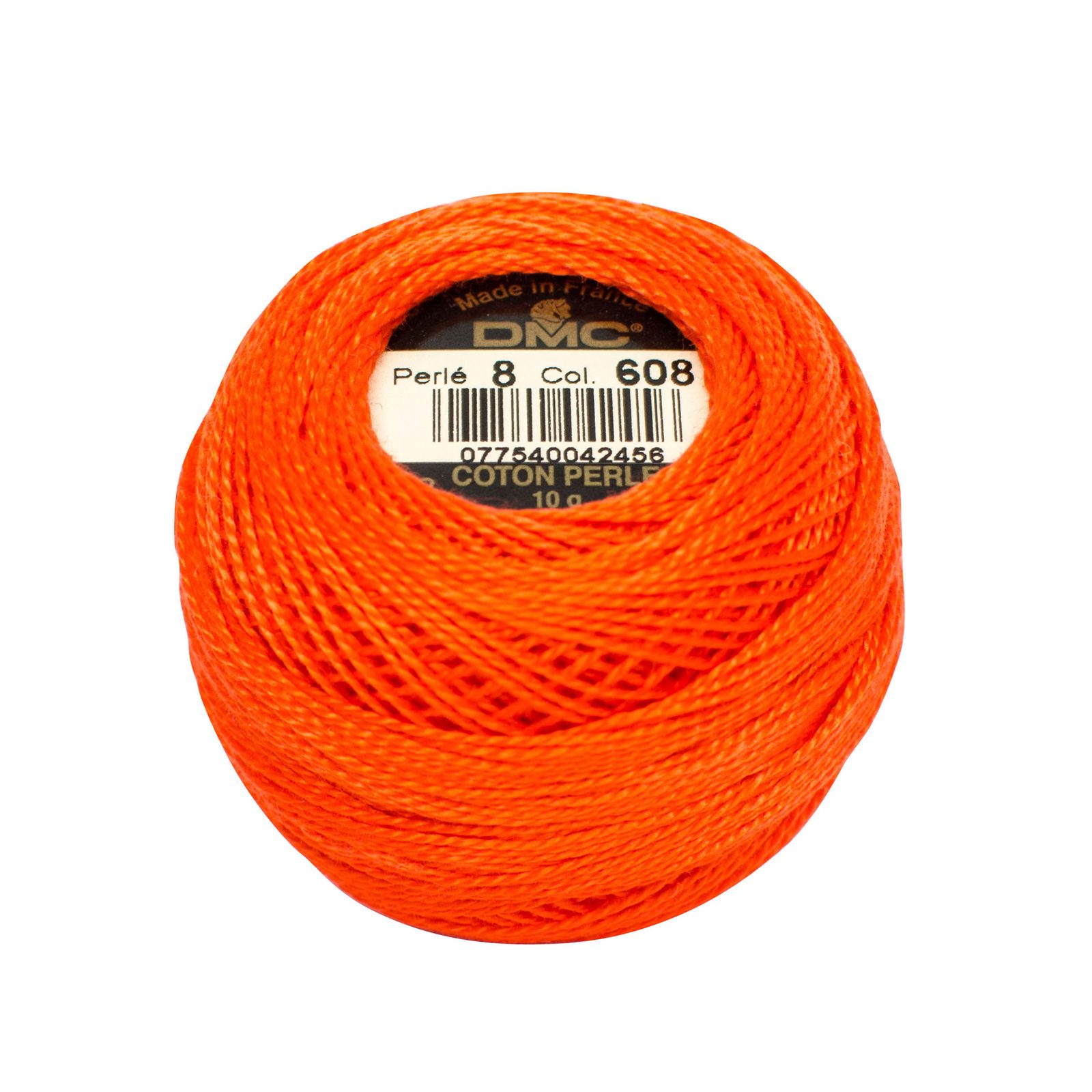cotton dmc perlé 8 - carotte (608) - 10gr | 1pc
