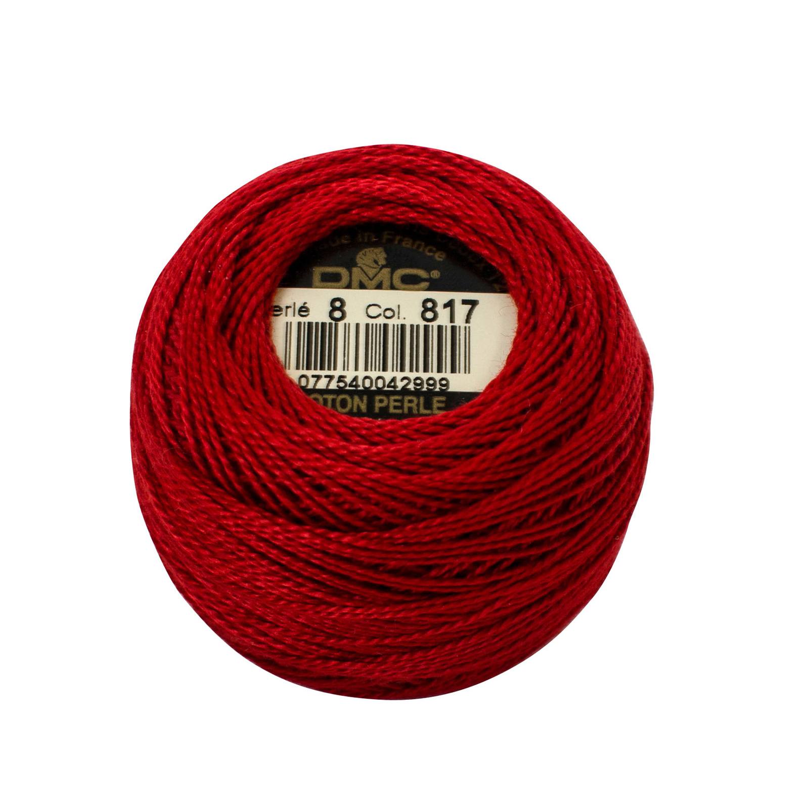 cotton dmc perlé 8 - lipstick (817) - 10gr | 1pc