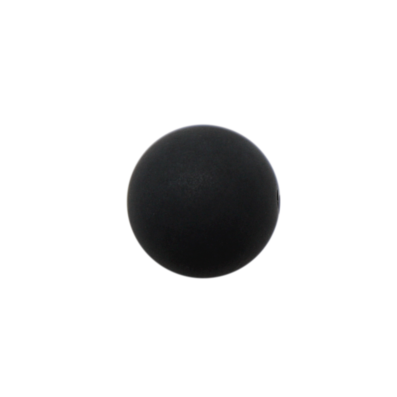 perle polaris frosted - runde schwarz 6mm | 10st