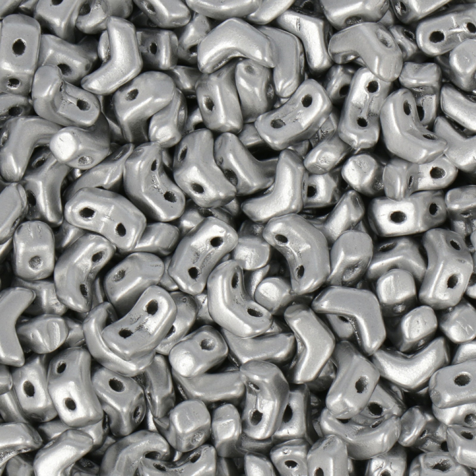 mini chevron duo glasperlen crystal aluminum 6x2mm | 5gr