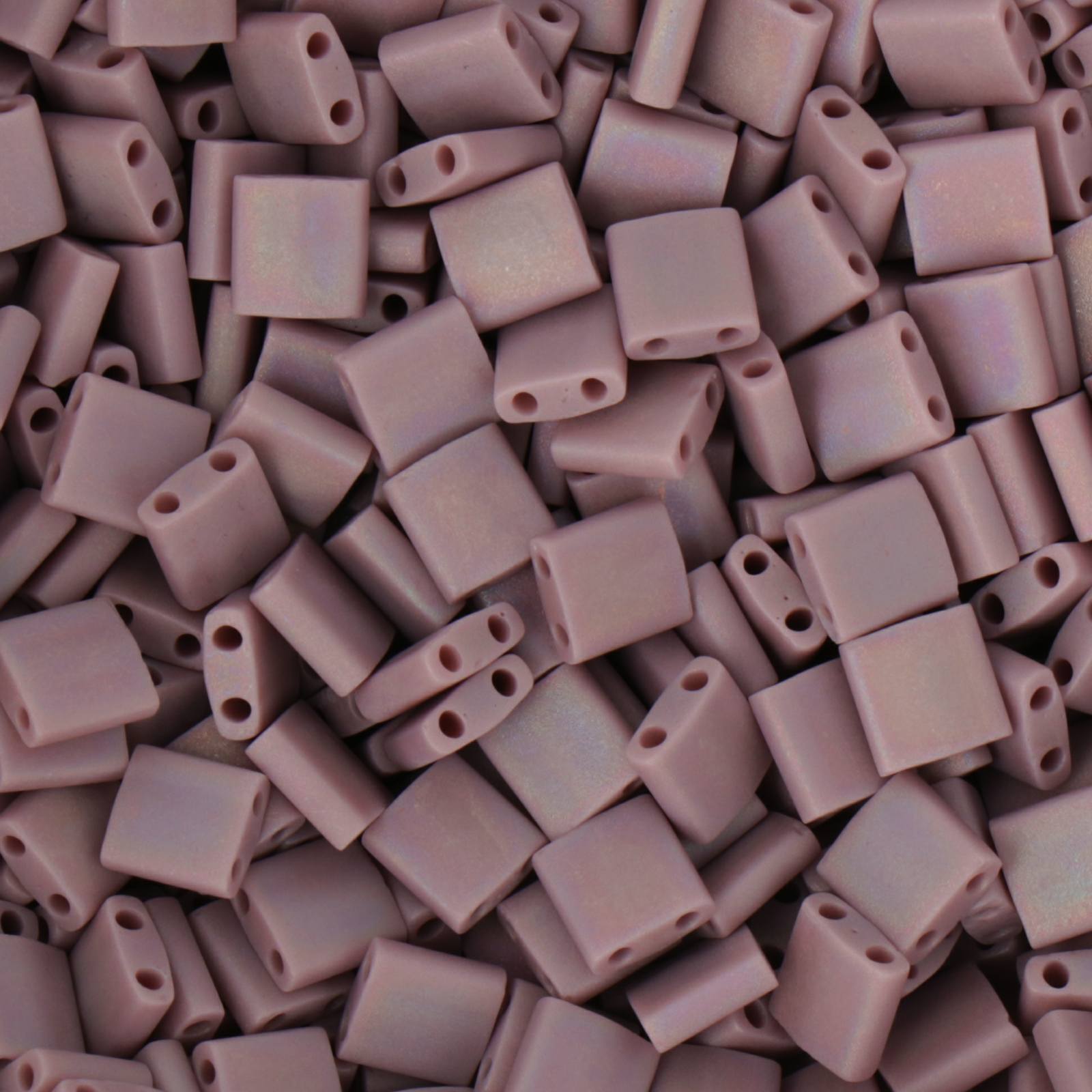 miyuki tila beads - matte opaque mauve ab 5mm | 5gr