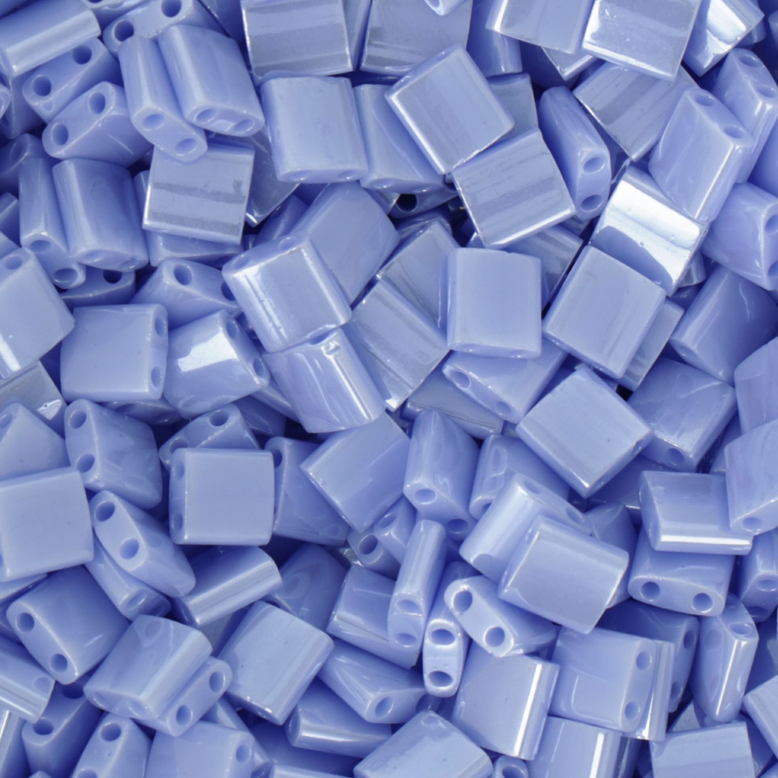 miyuki tila beads - opaque light periwinkle luster 5mm | 5gr