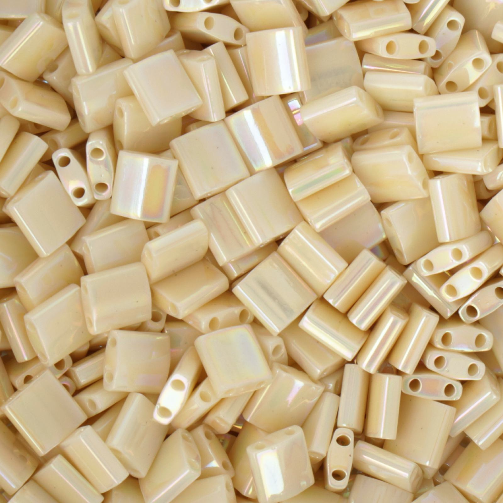 miyuki tila beads - ivory pearl ceylon 5mm | 5gr