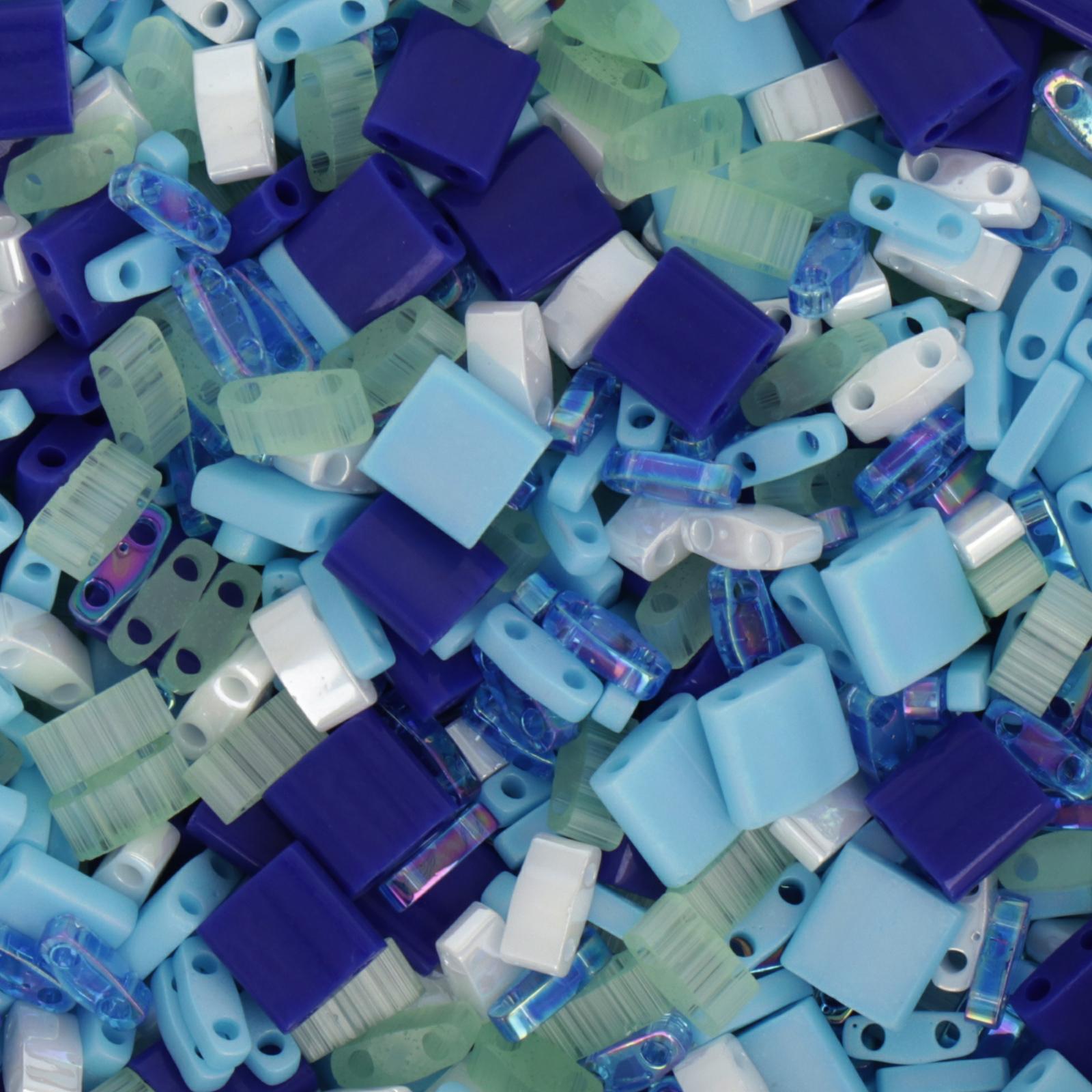 miyuki tila and half-tila beads - mix grecian waters | 5gr