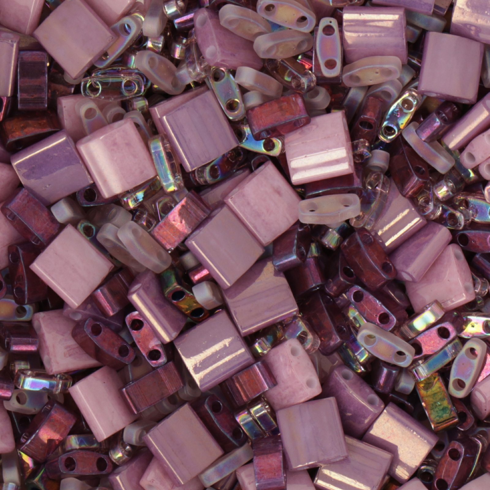 miyuki tila and half-tila beads - mix queens jewels | 5gr