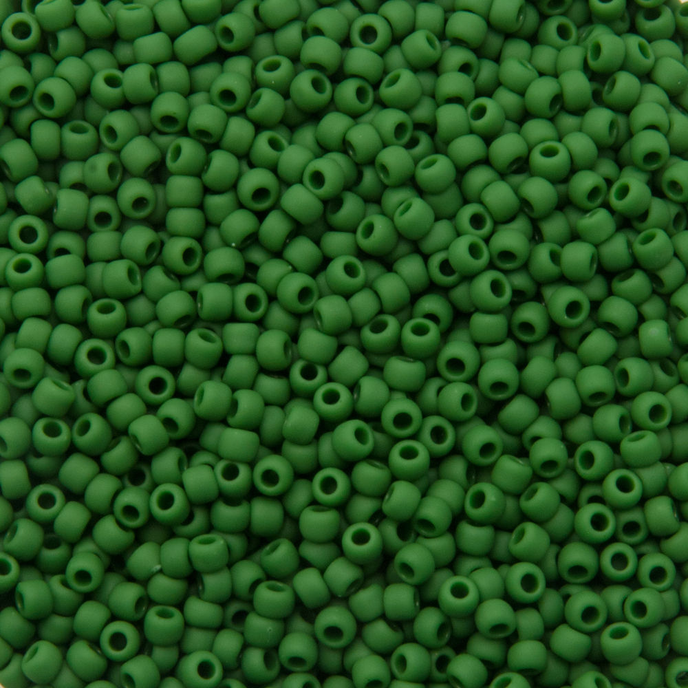 saatperlen toho 11/0 opaque frosted pine green (47hf) | 10gr