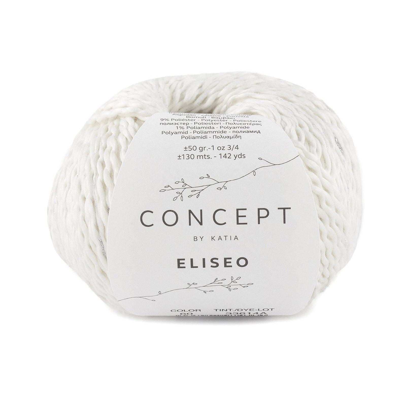 katia eliseo - white (60) - 50gr (130mt) | 1pc