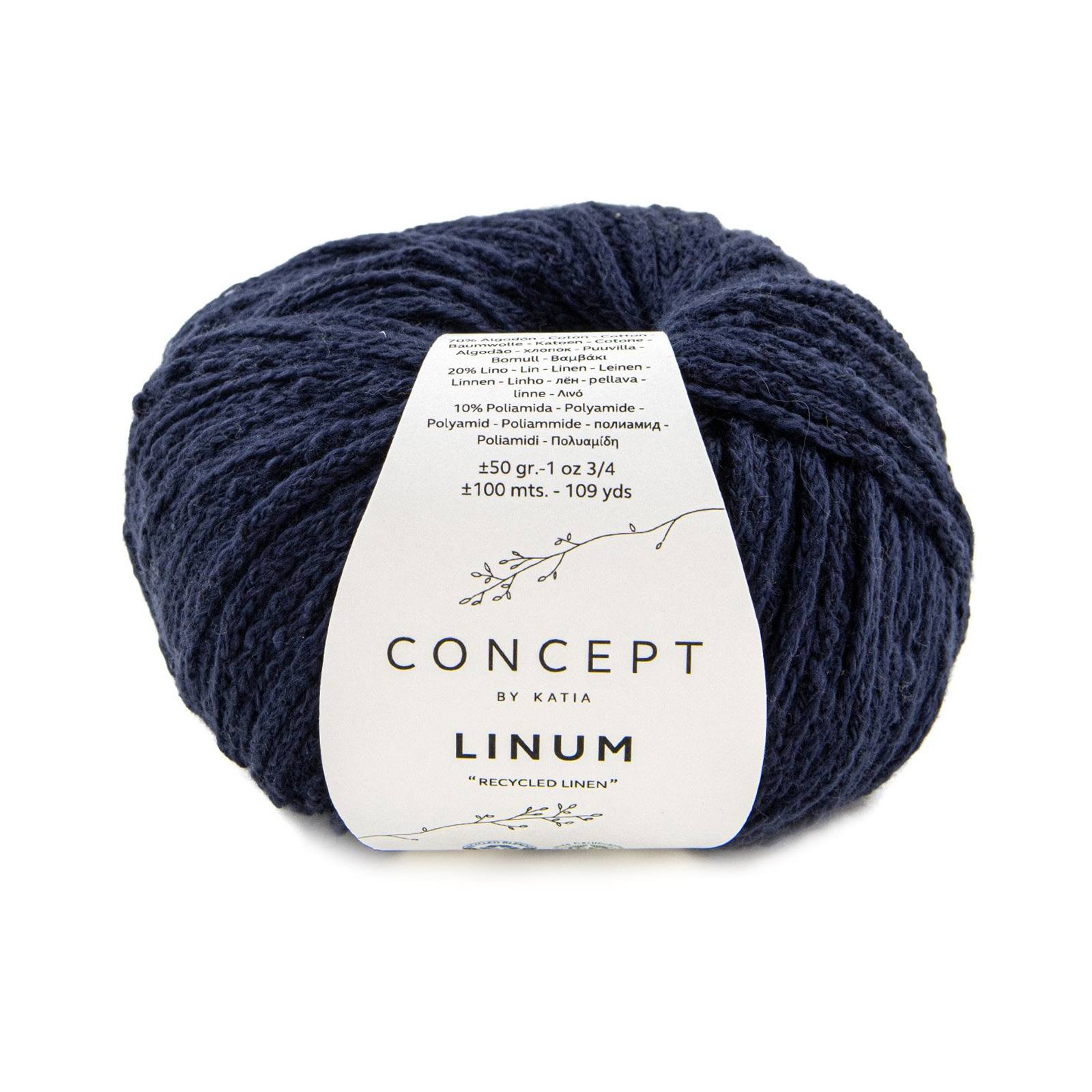 katia linum - dark blue (57) - 50gr (100mt) | 1pc