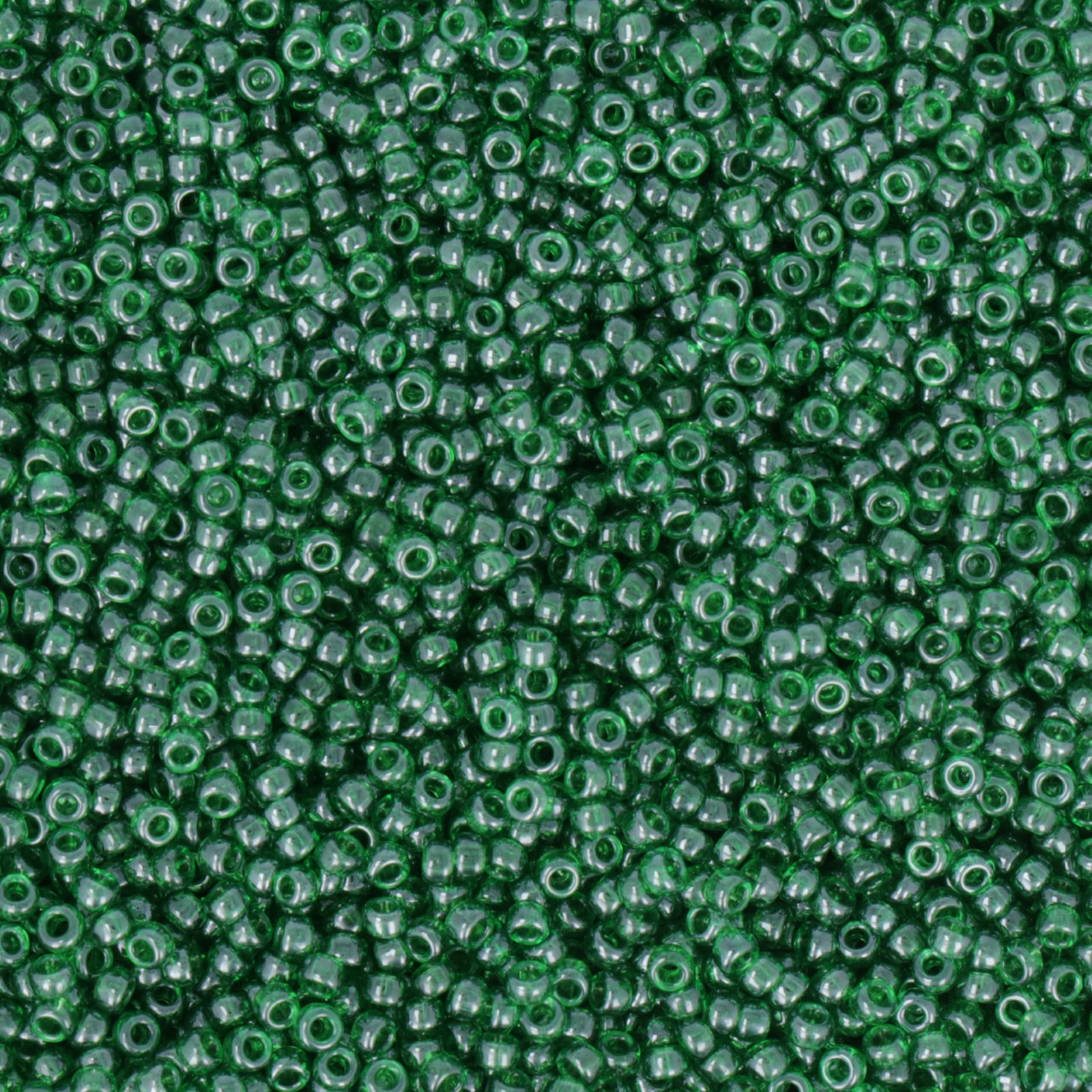 miyuki rocailles 11/0 - transparent emerald luster (173) | 10gr