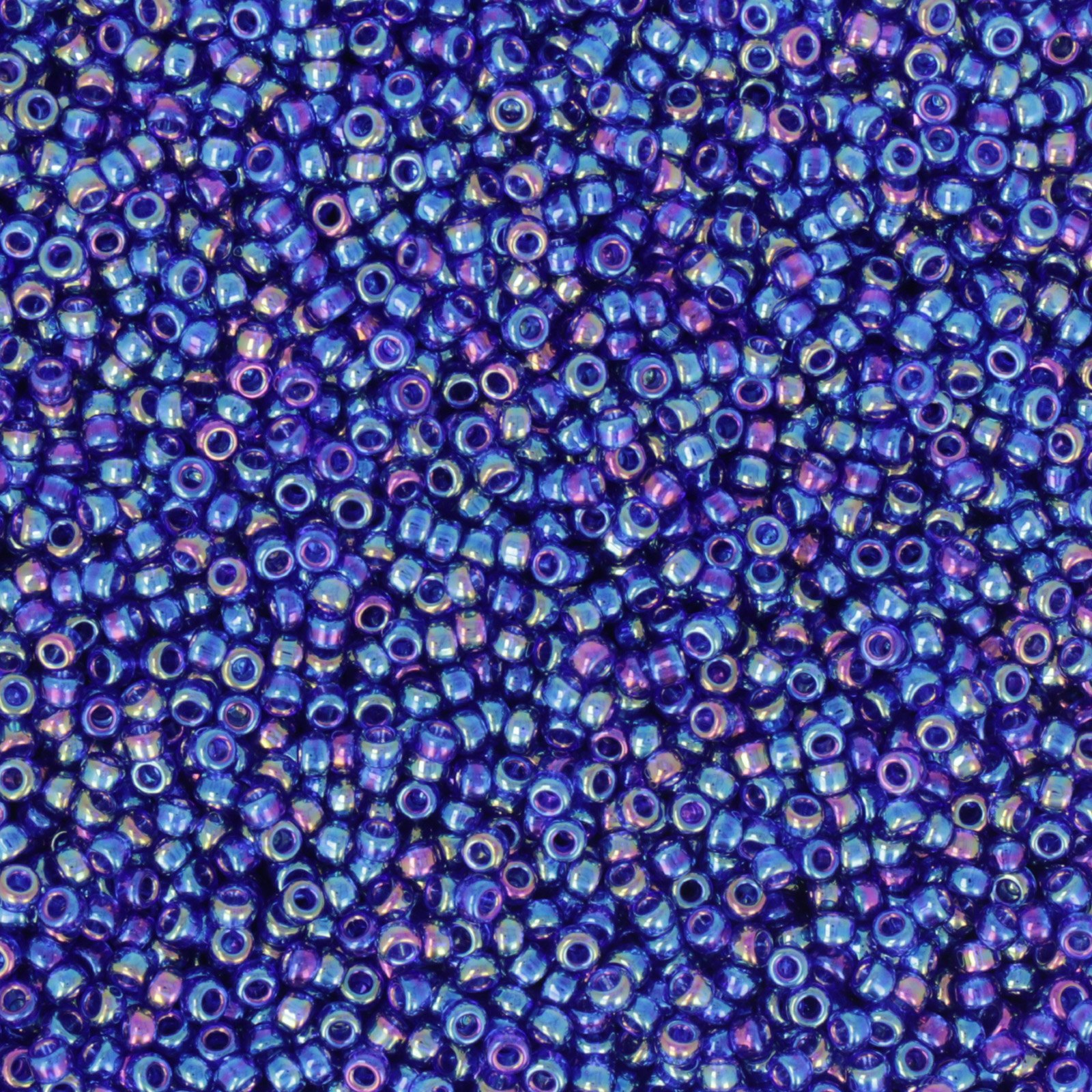 miyuki rocailles 11/0 - transparent cobalt ab (177) | 10gr