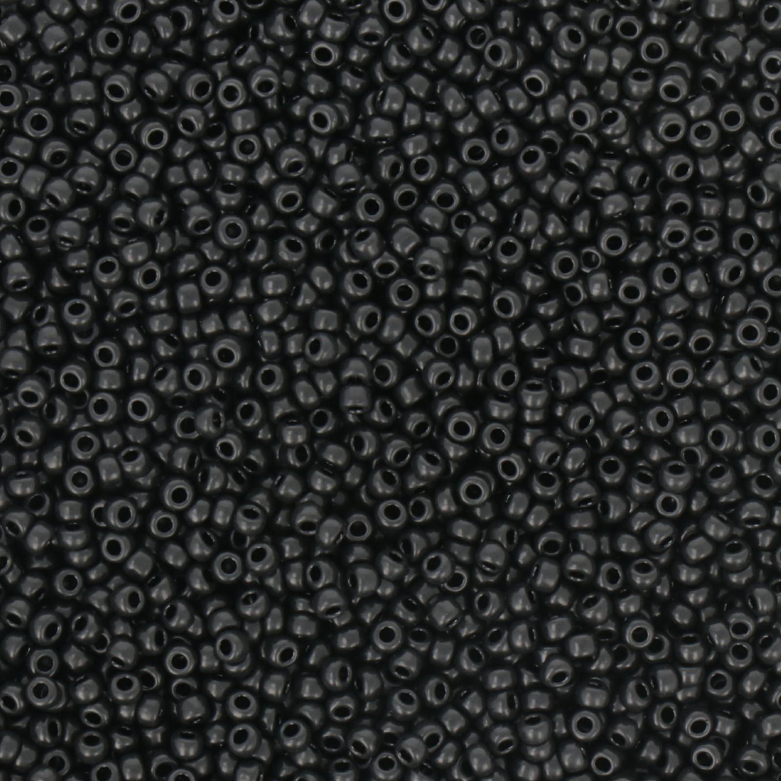 miyuki rocailles 11/0 - semi-frosted black (401sf) | 10gr