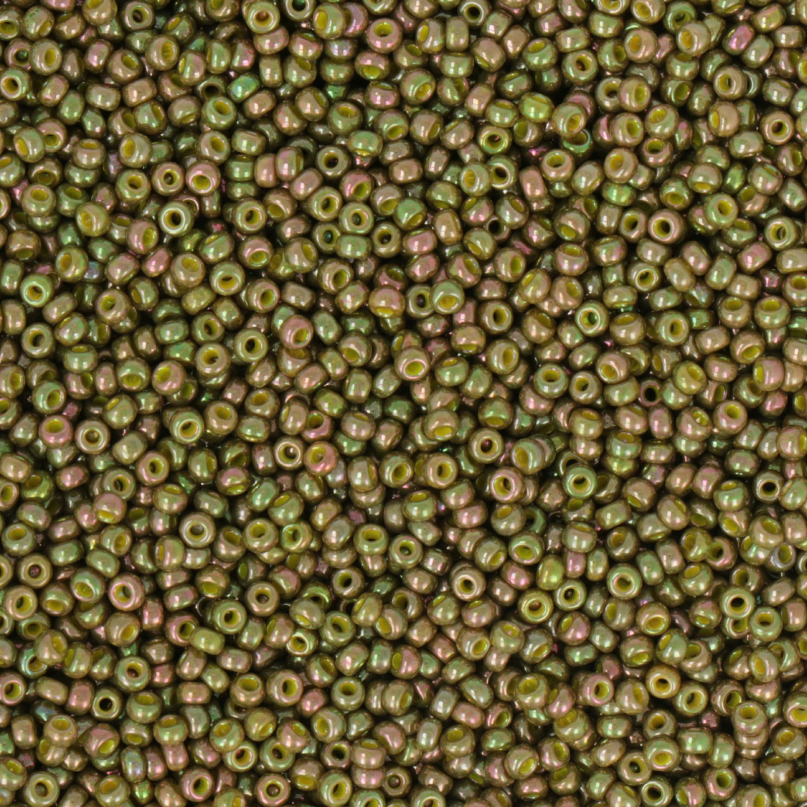 miyuki rocailles 11/0 - opaque golden olive luster (1897) | 10gr