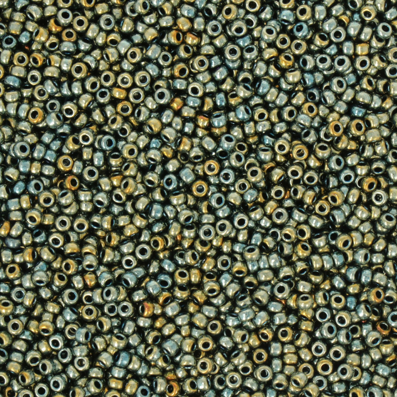miyuki rocailles 11/0 - metallic iris olive green (1958) | 10gr