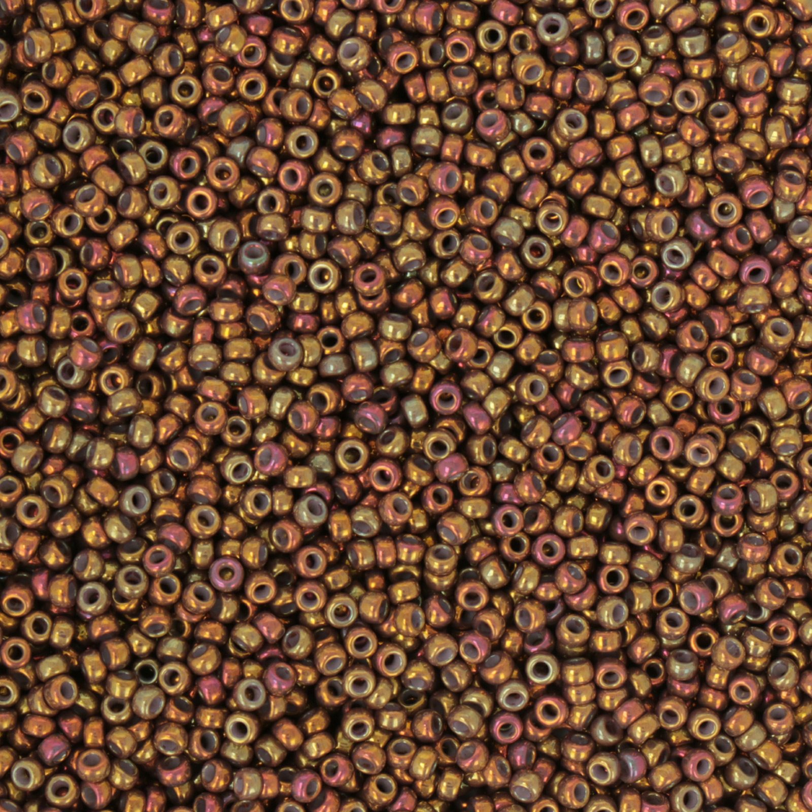 miyuki rocailles 11/0 - metallic iris gold rainbow (1966) | 10gr