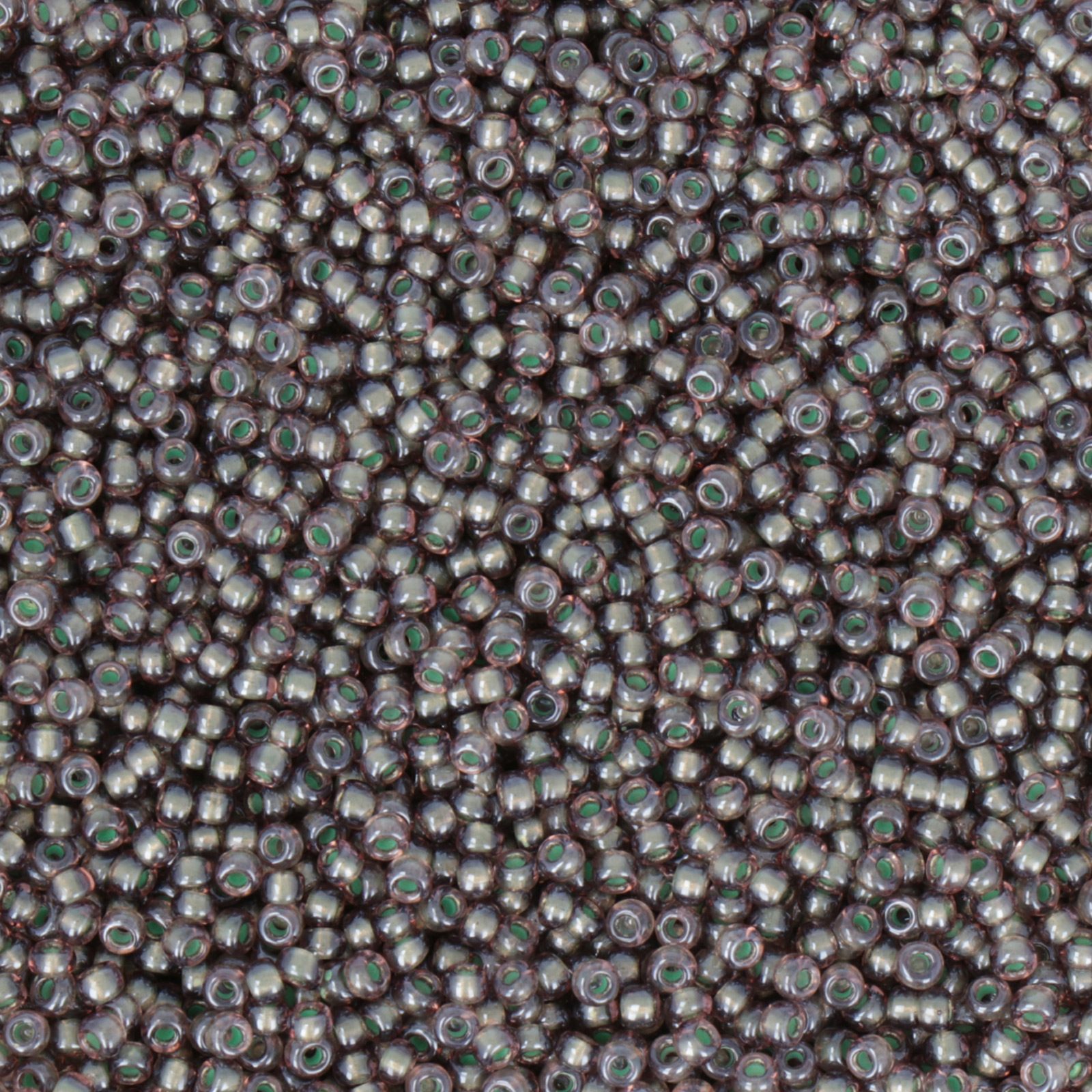 miyuki rocailles 11/0 - color-lined white/raspberry (3814) | 10gr