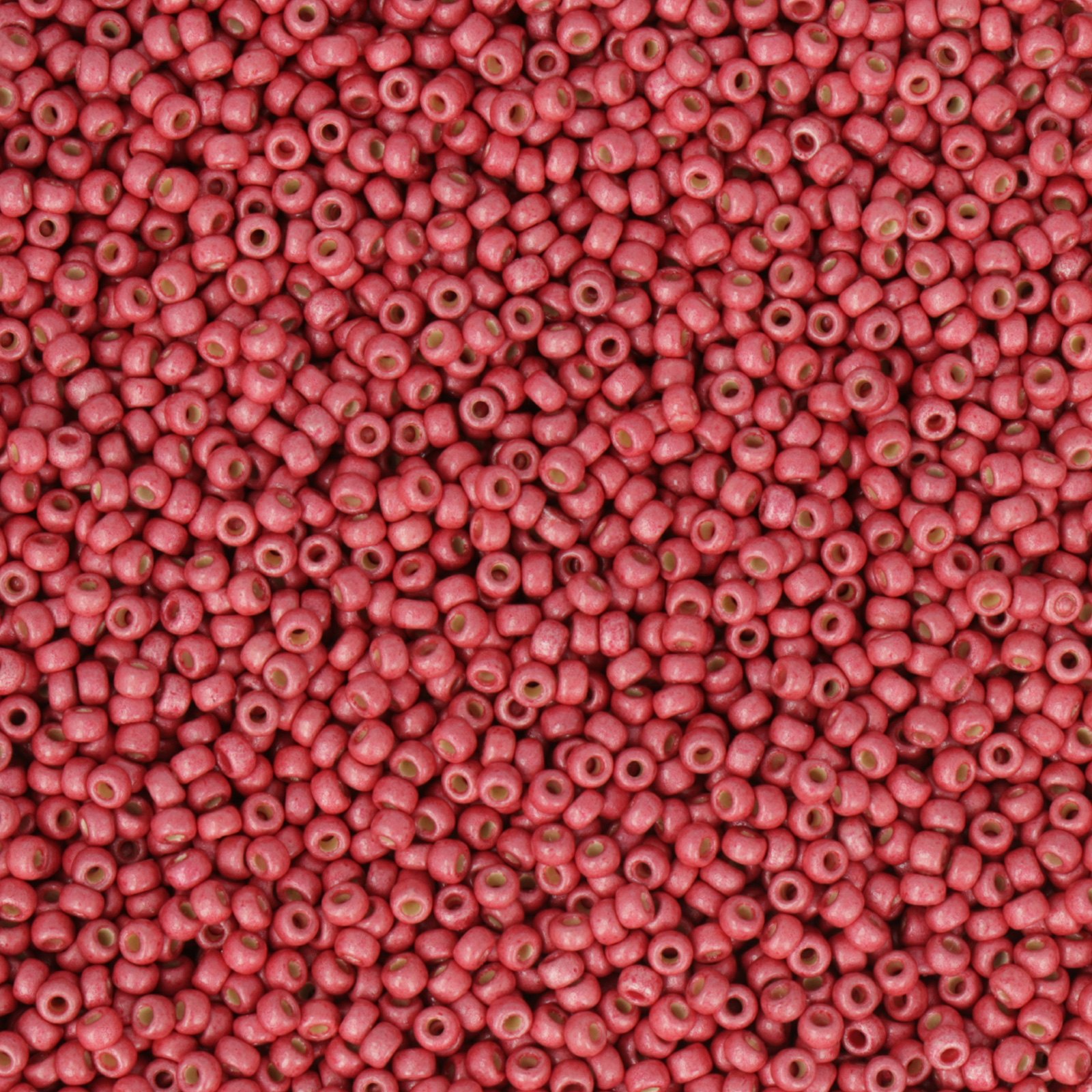miyuki rocailles 11/0 - matted duracoat galvanized light cranberry (4211f) | 10gr