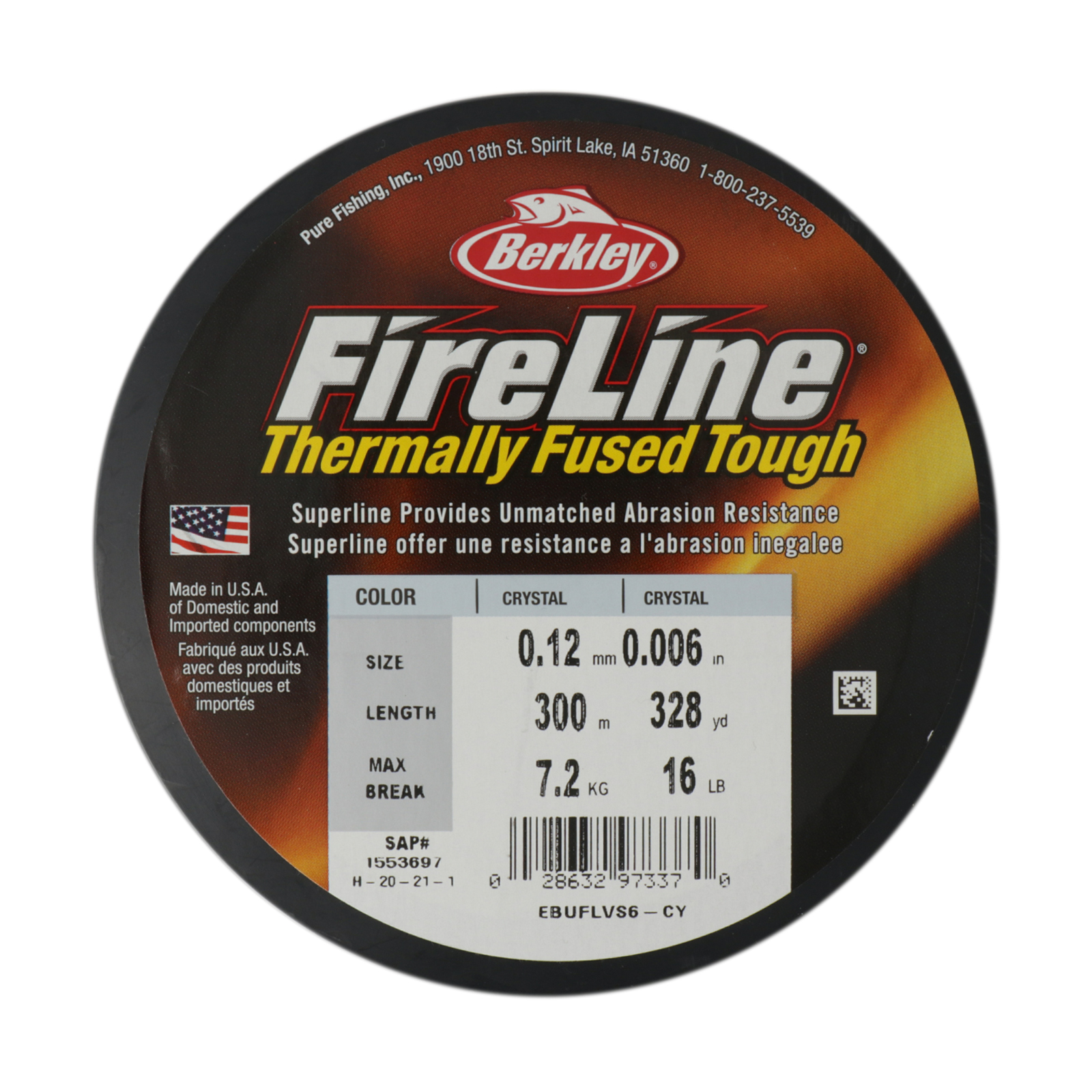 smoke grey fireline beading thread - size 0,15mm - 300mt spool | 1pc