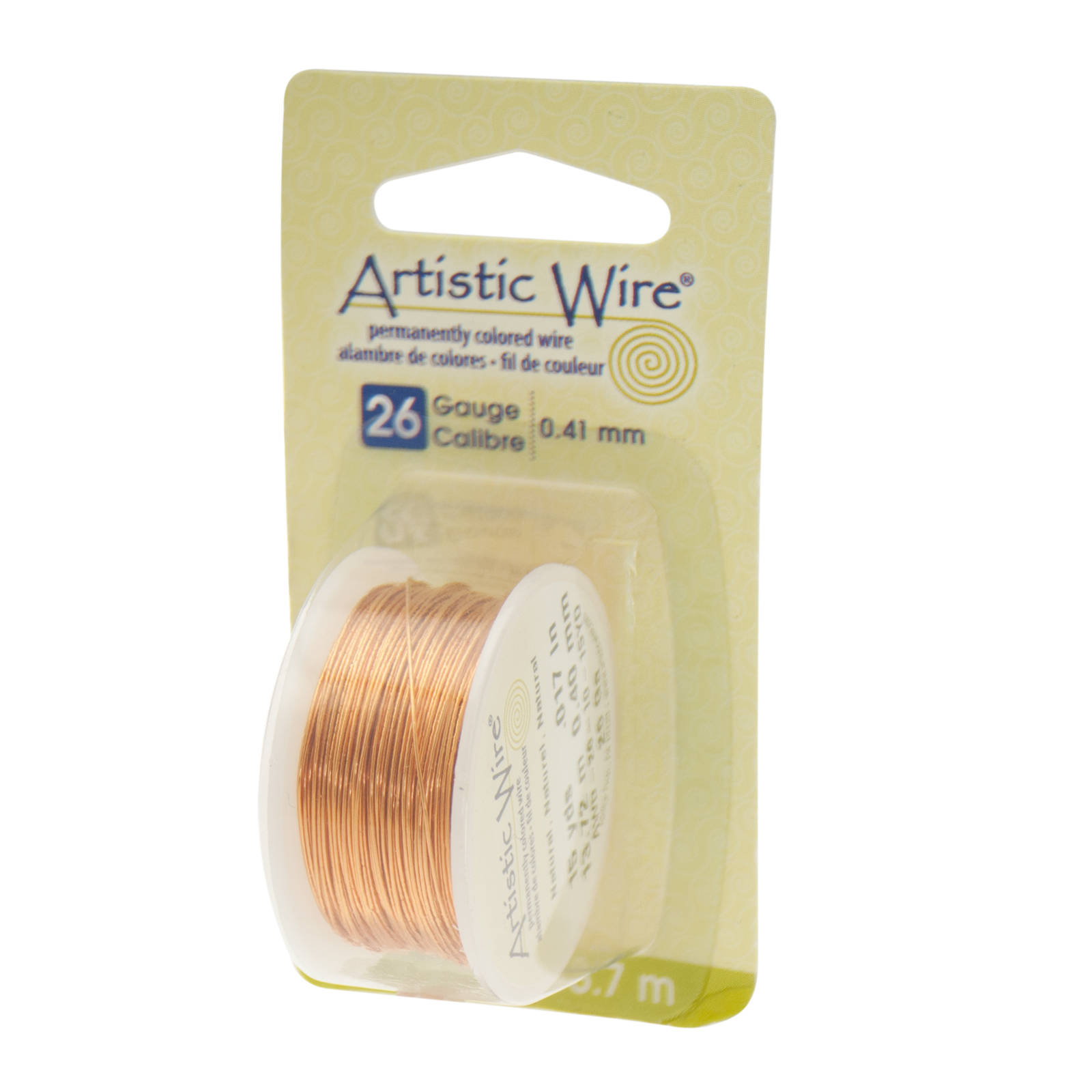 natural artistic wire - diameter 0,40mm - 13,7mt spool | 1pc