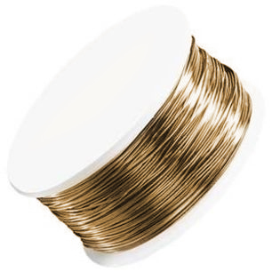 brass artistic wire - diameter 0,40mm - 13,7mt spool | 1pc