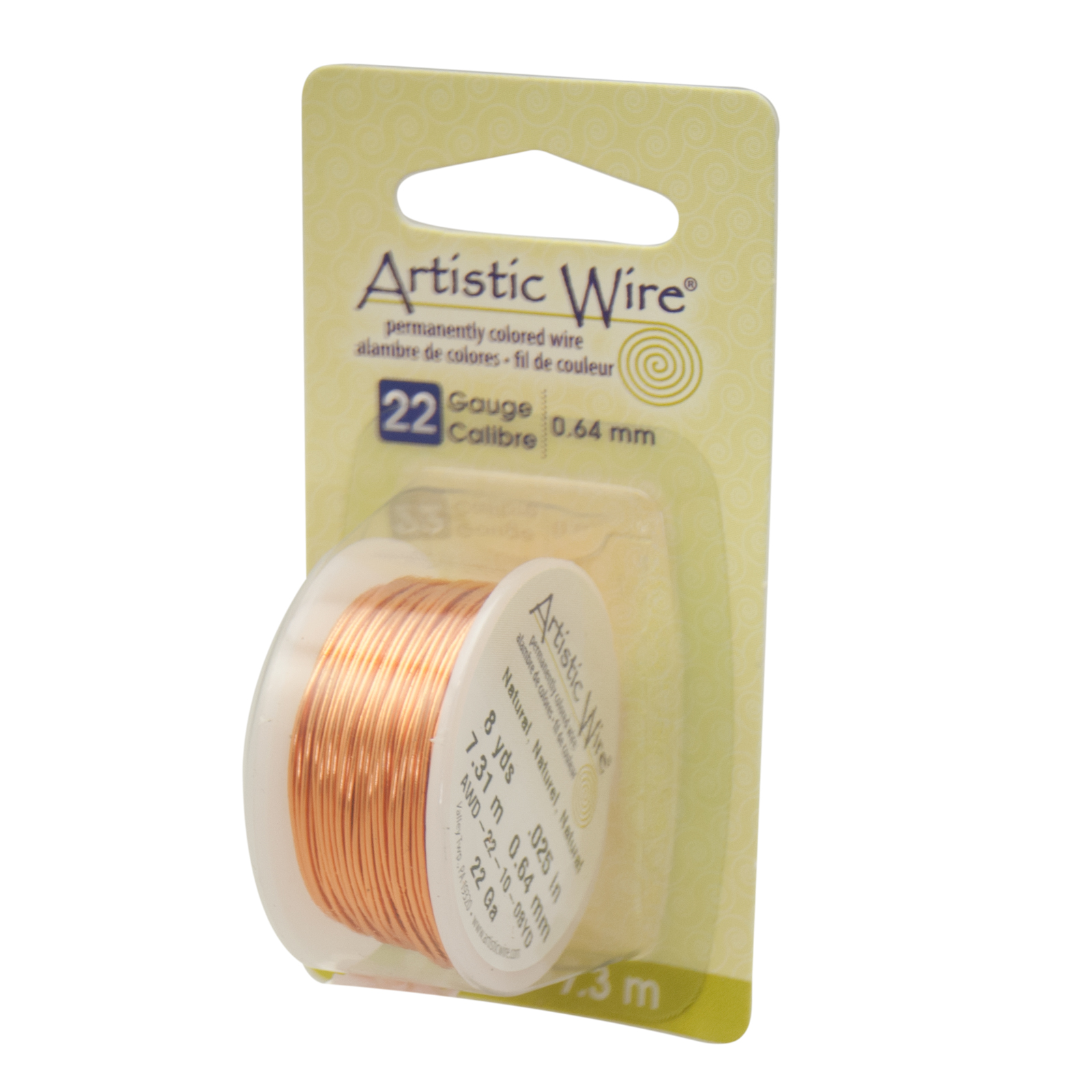 natural artistic wire - diameter 0,64mm - 7,3mt spool | 1pc