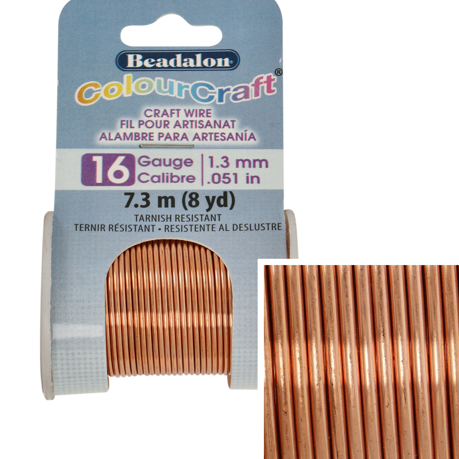 colourcraft wire copper - durchmesser 1,3mm - spule 7,3mt | 1st