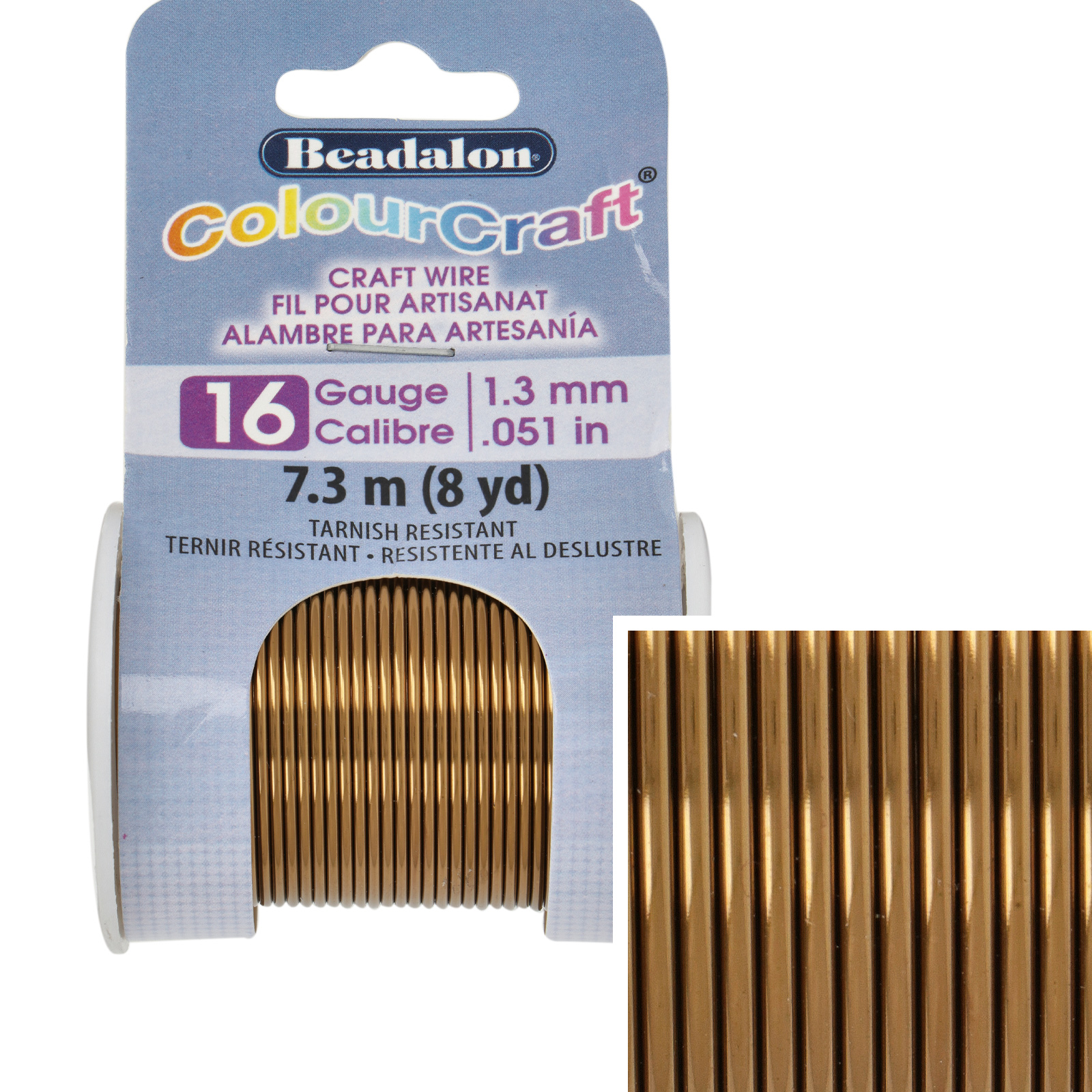 vintage bronze colourcraft - diameter 1,3mm - 7,3mt spool | 1pc