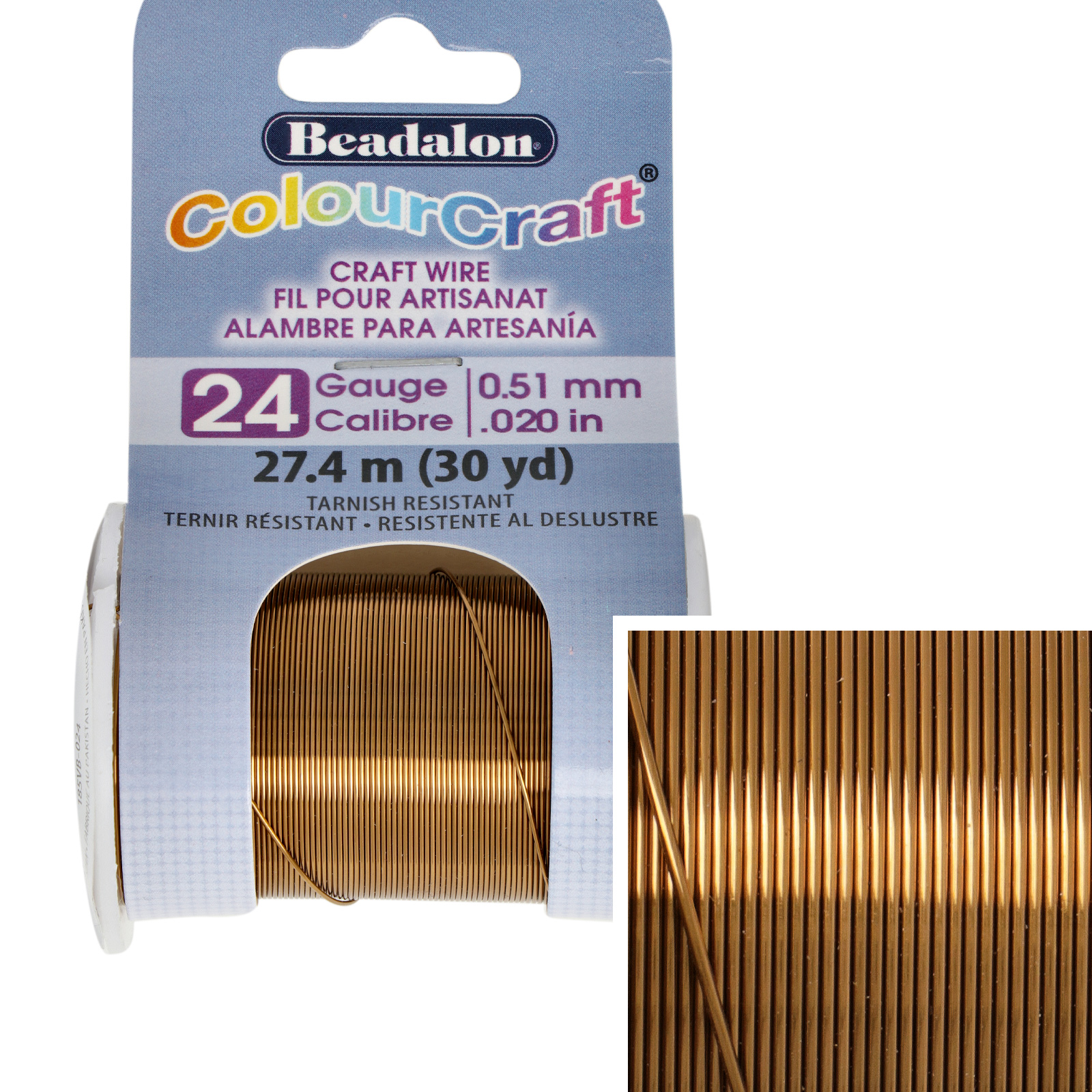 vintage bronze colourcraft - diameter 0,51mm - 27,4mt spool | 1pc