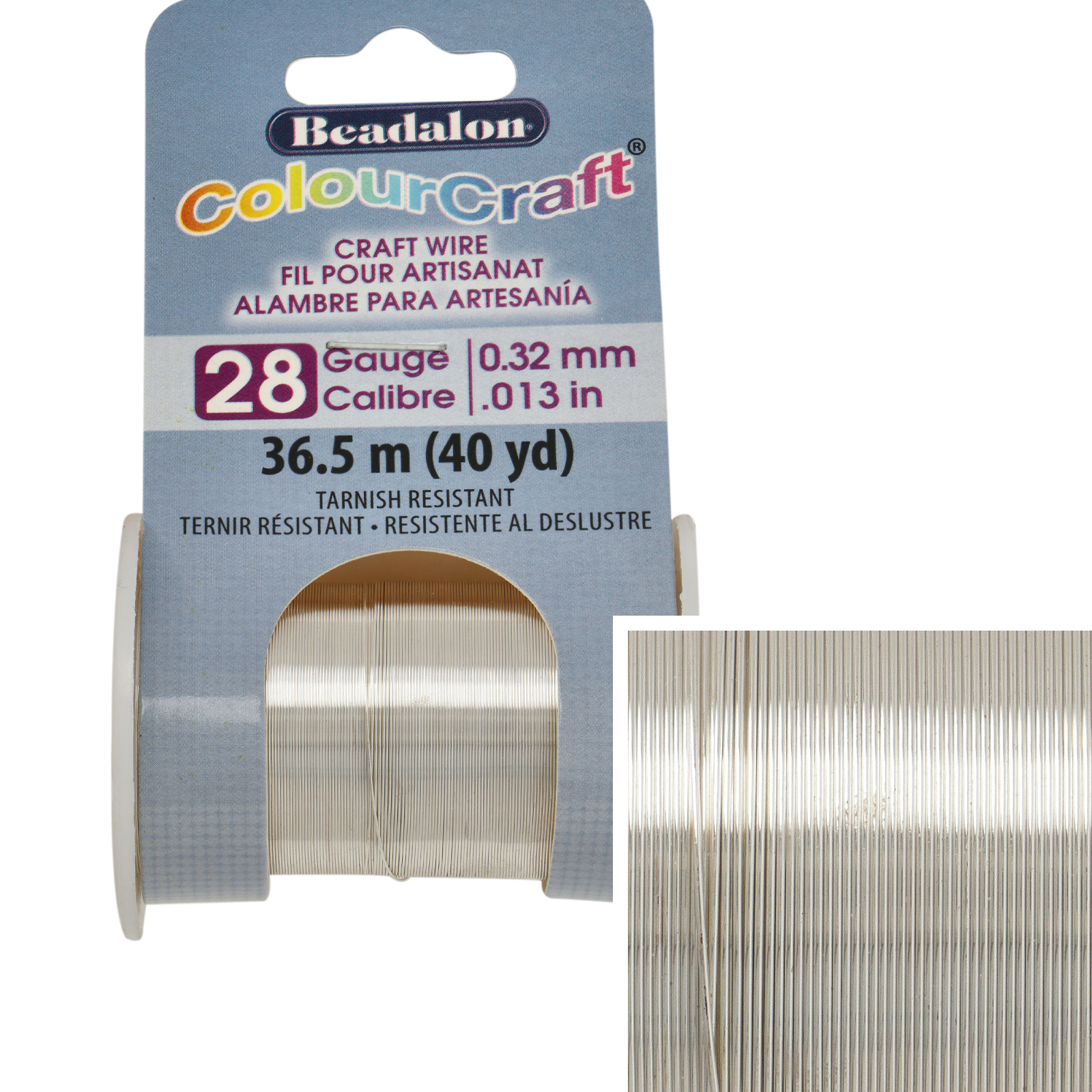 silver plated colourcraft - diameter 0,32mm - 36,5mt spool | 1pc