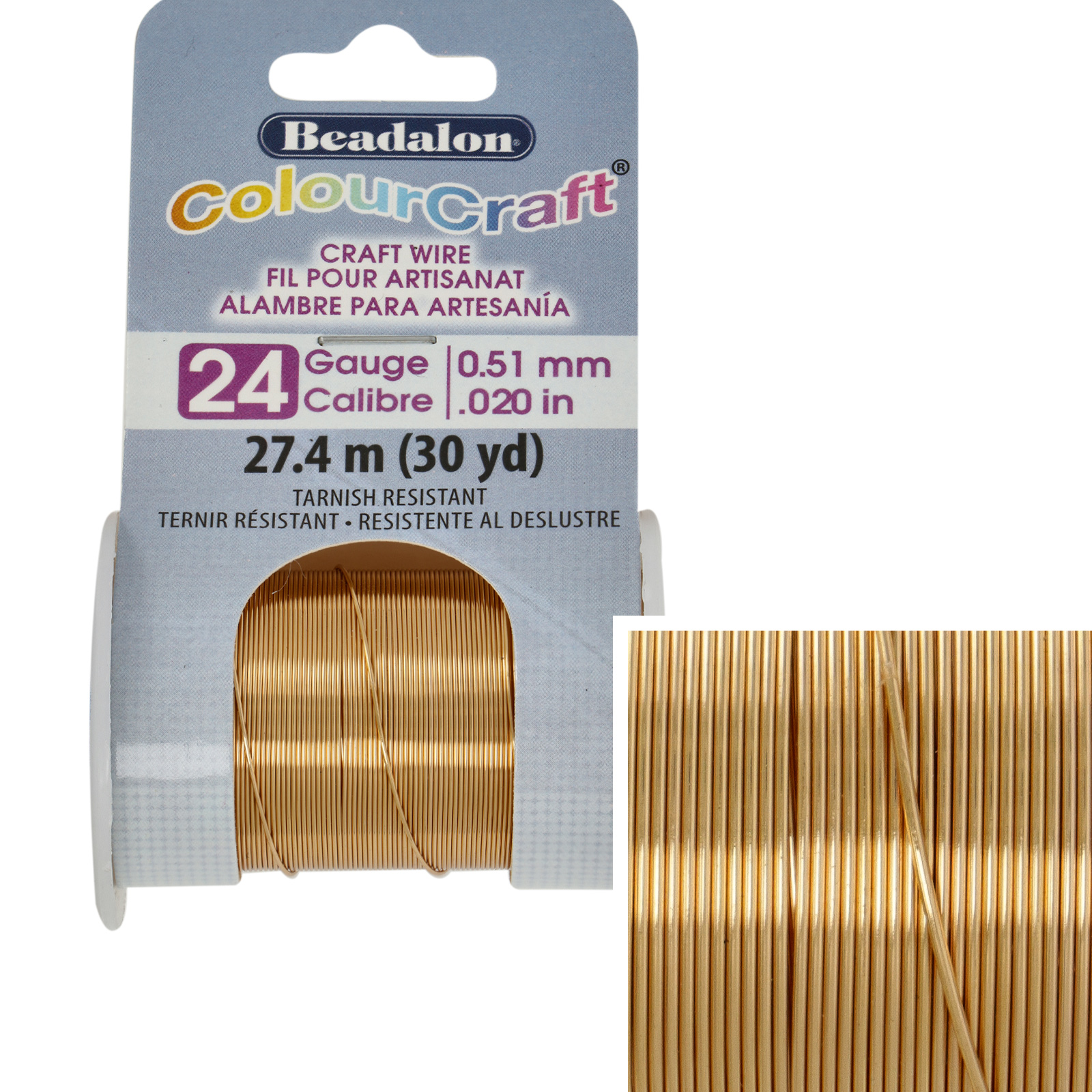 brass colourcraft - diameter 0,51mm - 27,4mt spool | 1pc
